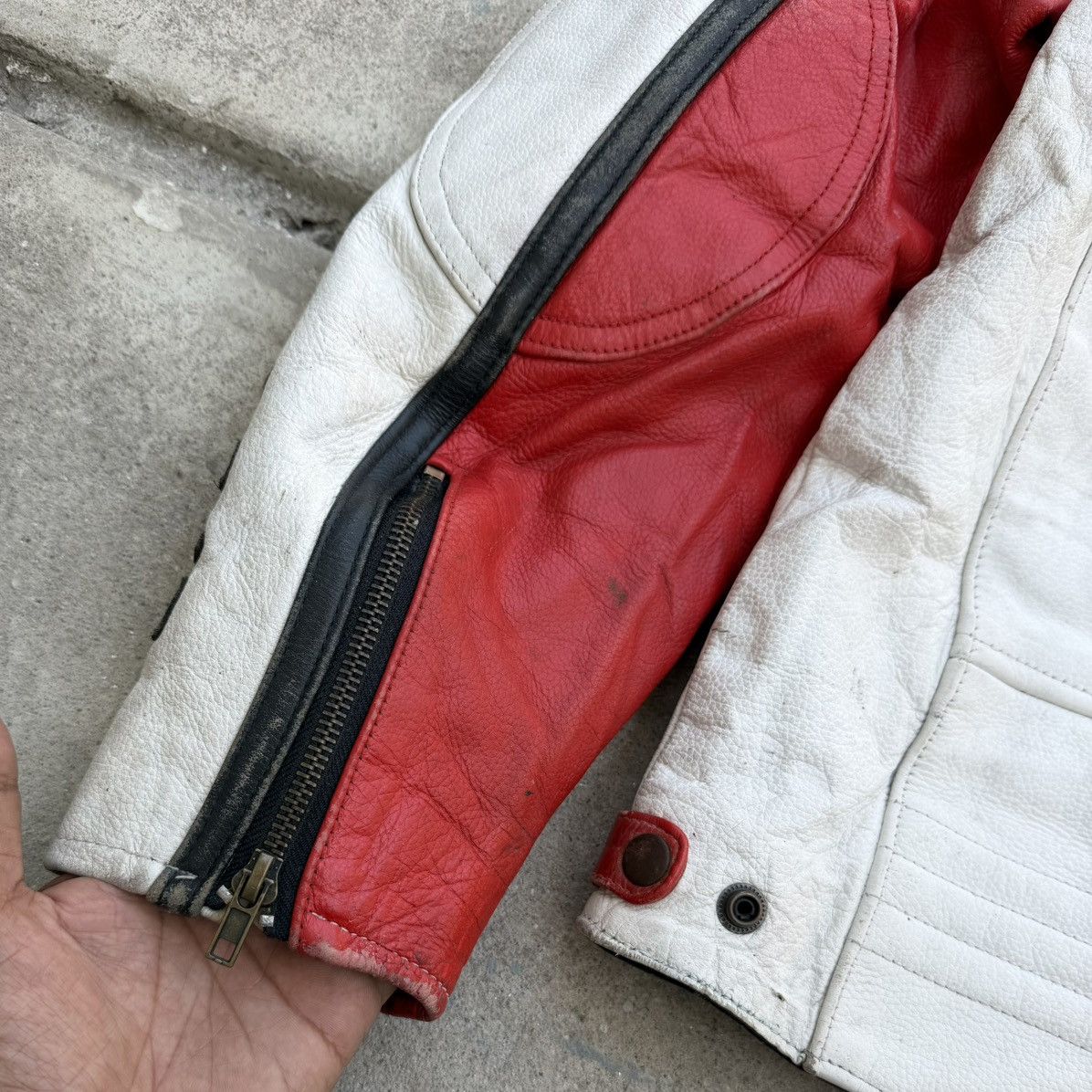 Marlboro Rare 90s Vintage Marlboro Racing Motorsport Leather Jacket Size US M / EU 48-50 / 2 - 13 Thumbnail