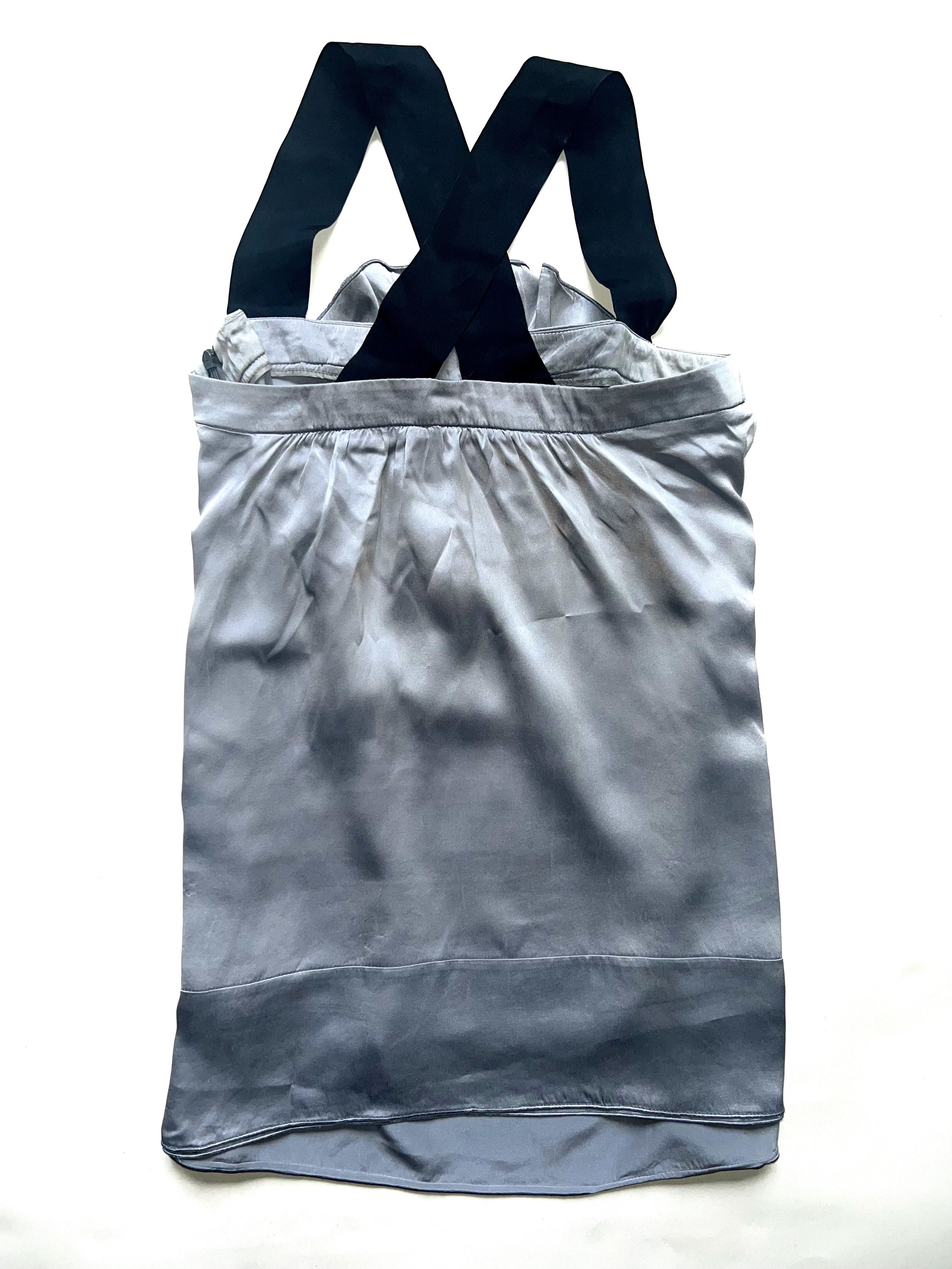 Miu Miu Miu miu silver metallic slip dress Size S / US 4 / IT 40 - 3 Thumbnail