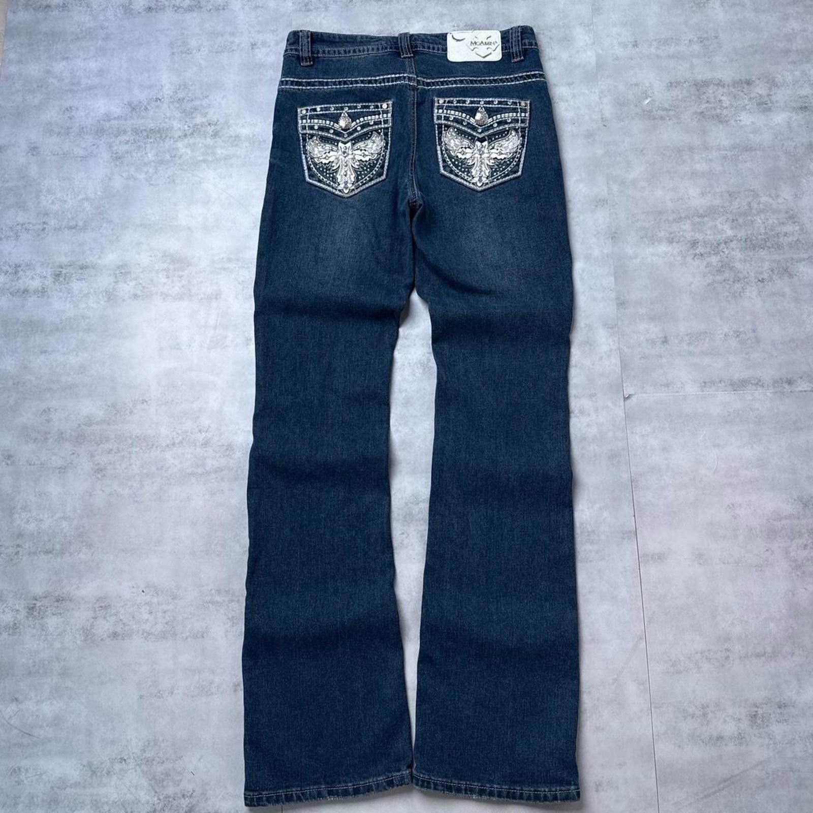 Other Y2K McAllen Blue Bootcut Flared Denim 00s Jeans Size 28" / US 6 / IT 42 - 1 Thumbnail
