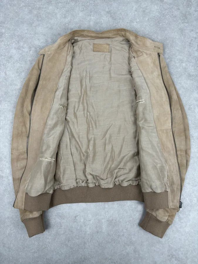 Prada AW2009 Prada Beige Suede Bomber Jacket Size US M / EU 48-50 / 2 - 7 Thumbnail