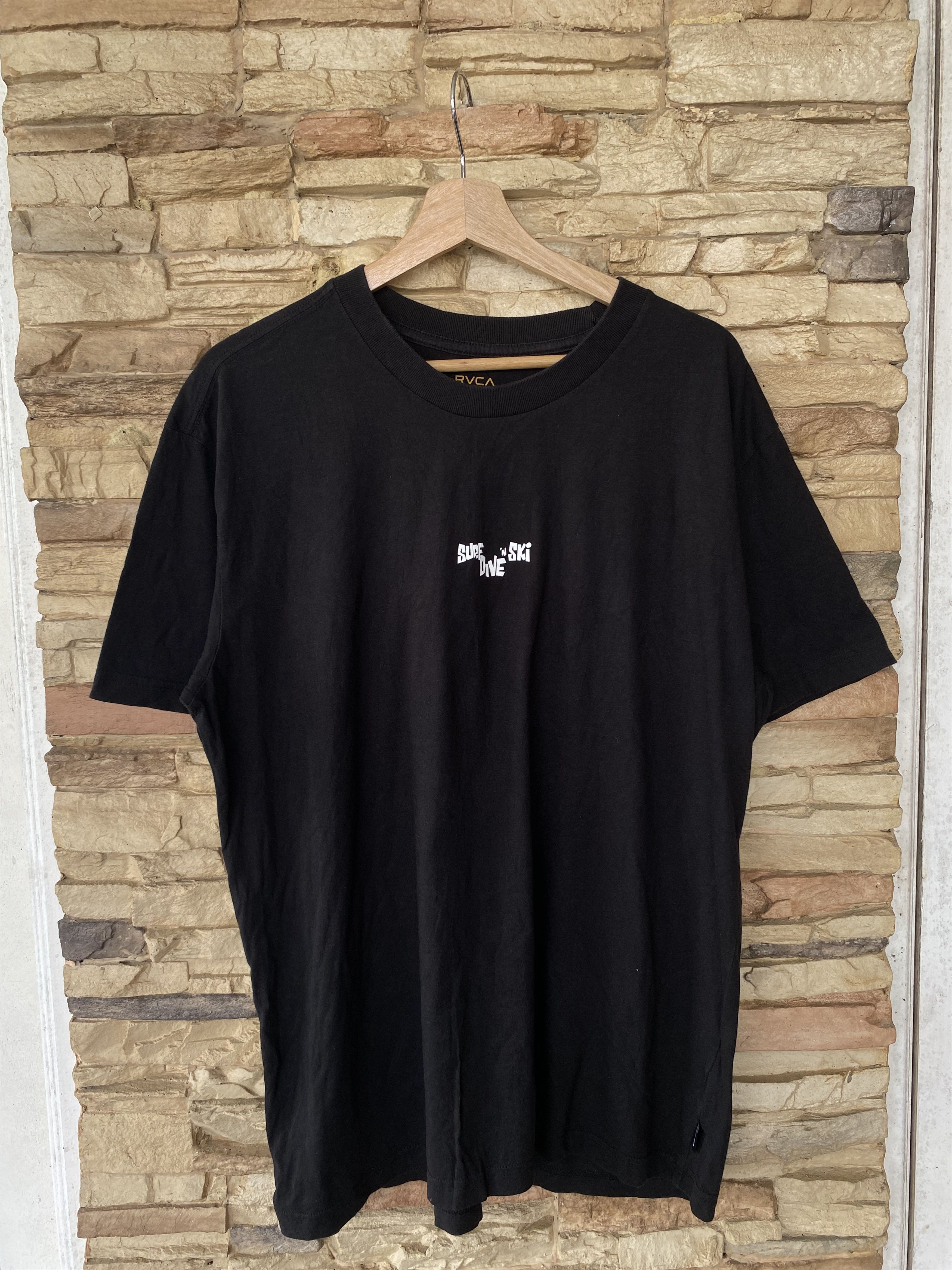 RVCA RVCA Backhit Print Logo Skateboarding Surfing Tees Size US L / EU 52-54 / 3 - 2 Thumbnail