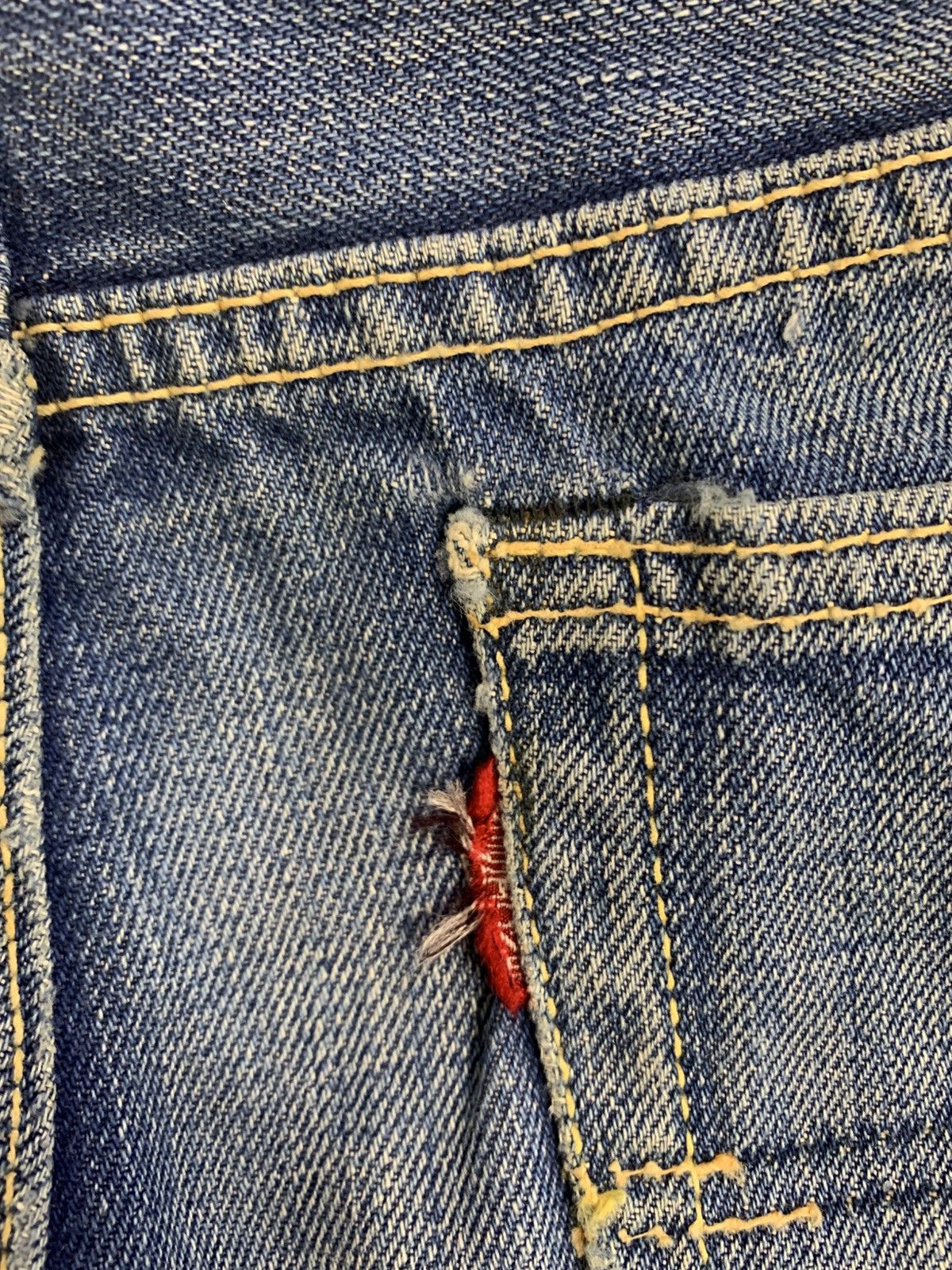 Other 90s Big Stone Indigo Denim Zipper Jeans Straight Cut Size US 28 / EU 44 - 7 Thumbnail
