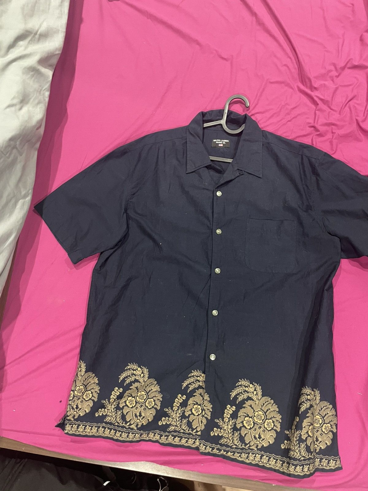 Polo Ralph Lauren × Ralph Lauren × Vintage RARE Ralph Lauren Button-Up Palm Trees Size US XL / EU 56 / 4 - 1 Thumbnail