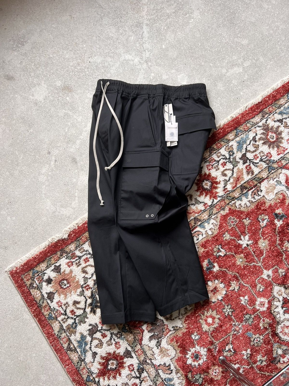 Rick Owens × Rick Owens Drkshdw SS24 Rick Owens Cargo Cropped Pants Size US 36 / EU 52 - 2 Thumbnail