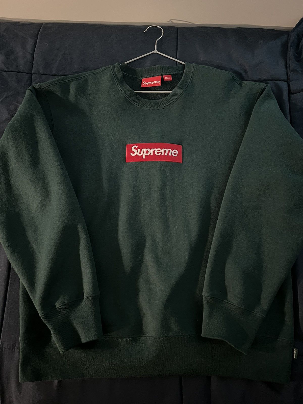 Supreme Supreme Box Logo Crewneck Green | Grailed