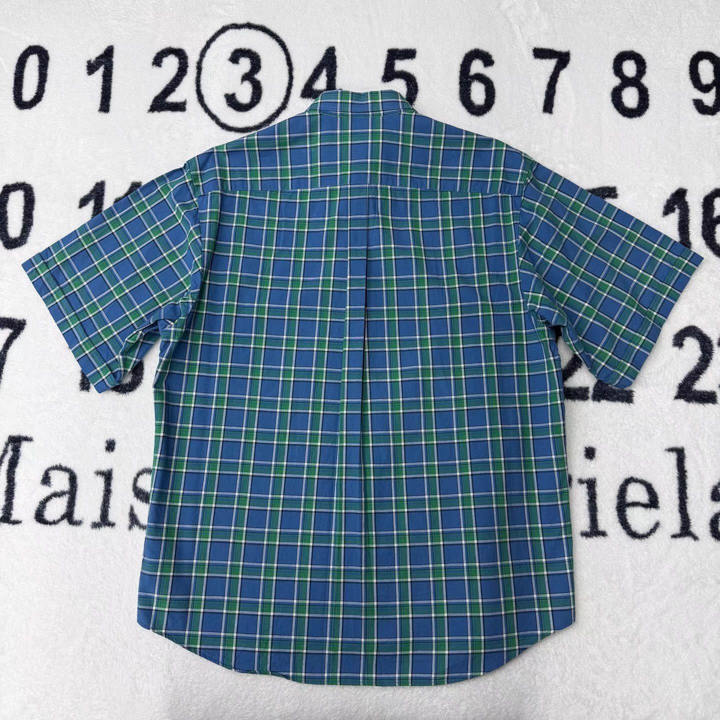 Gucci Gucci Blue & Green Plaid Short Sleeve Shirt Q10 Size US L / EU 52-54 / 3 - 2 Thumbnail
