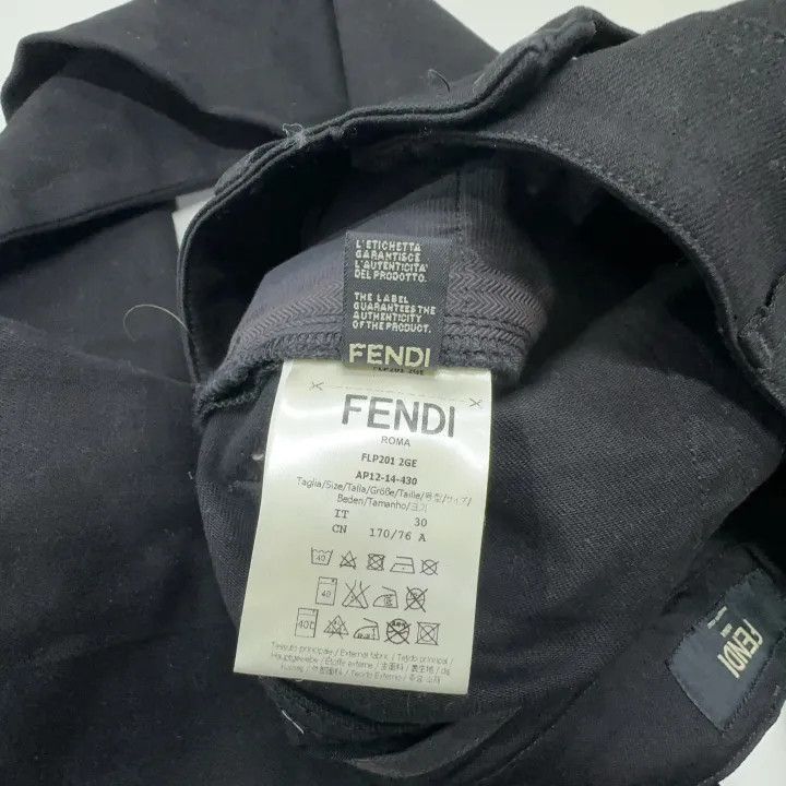 Fendi Fendi Casual Black Pants Unisex -2507 Size US 30 / EU 46 - 5 Thumbnail