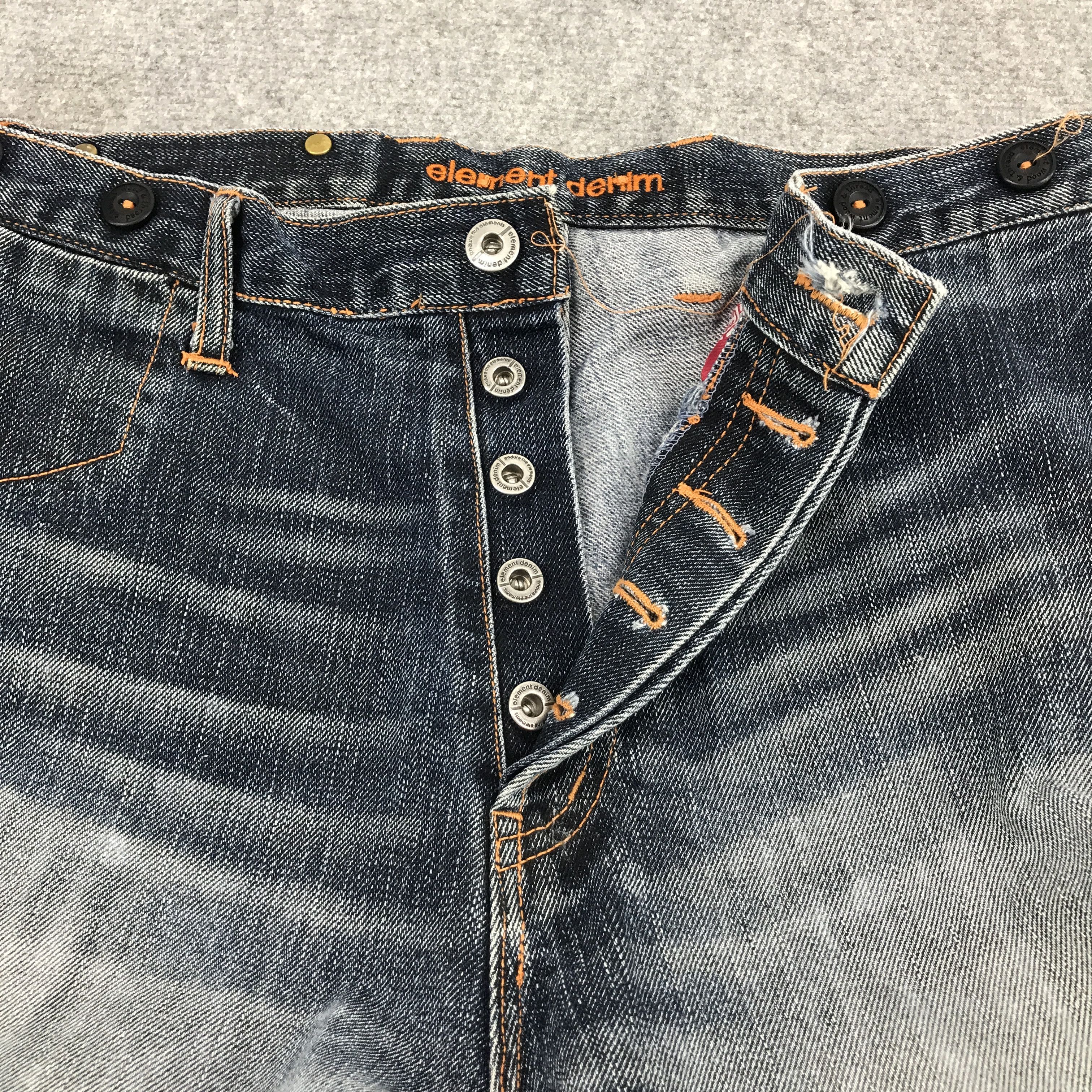 Element Denim Faded element baggy distressed jean pants Size US 32 / EU 48 - 3 Thumbnail