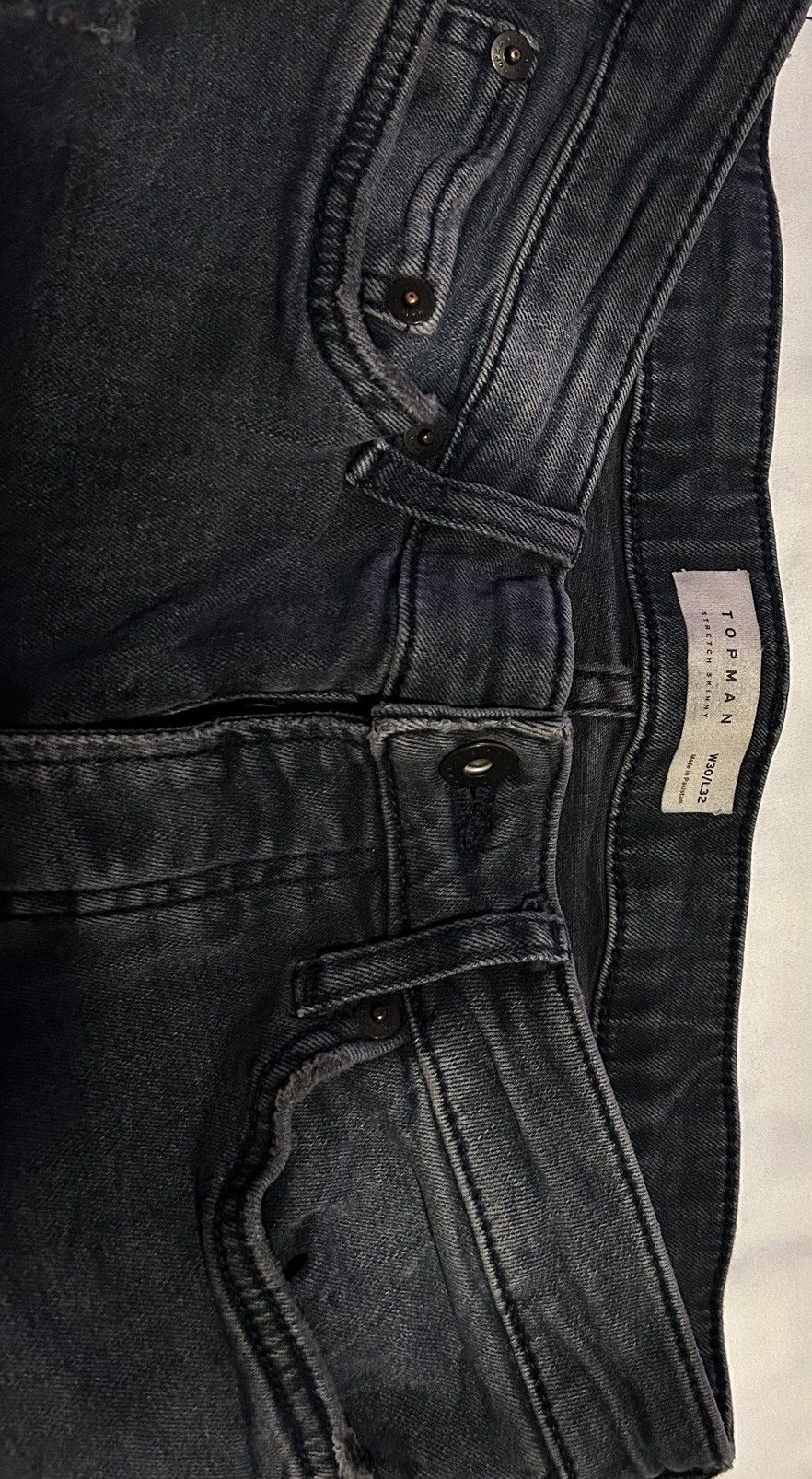 Topman Topman skinny stretch ripped jeans Size US 30 / EU 46 - 2 Thumbnail