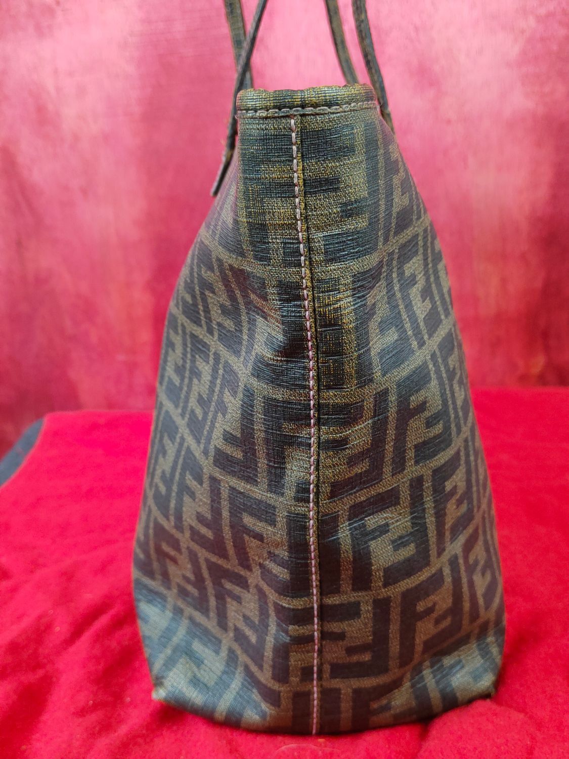 Fendi Fendi Vintage monogram Tote shoulder Bag #SB002DLAL Size ONE SIZE - 15 Thumbnail