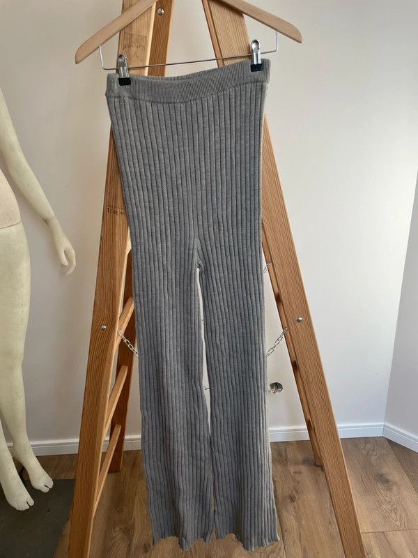Joseph Joseph Flair Pants Heavy Merinos – Oatmeal Wool, Size M Size 27" / US 4 / IT 40 - 2 Thumbnail