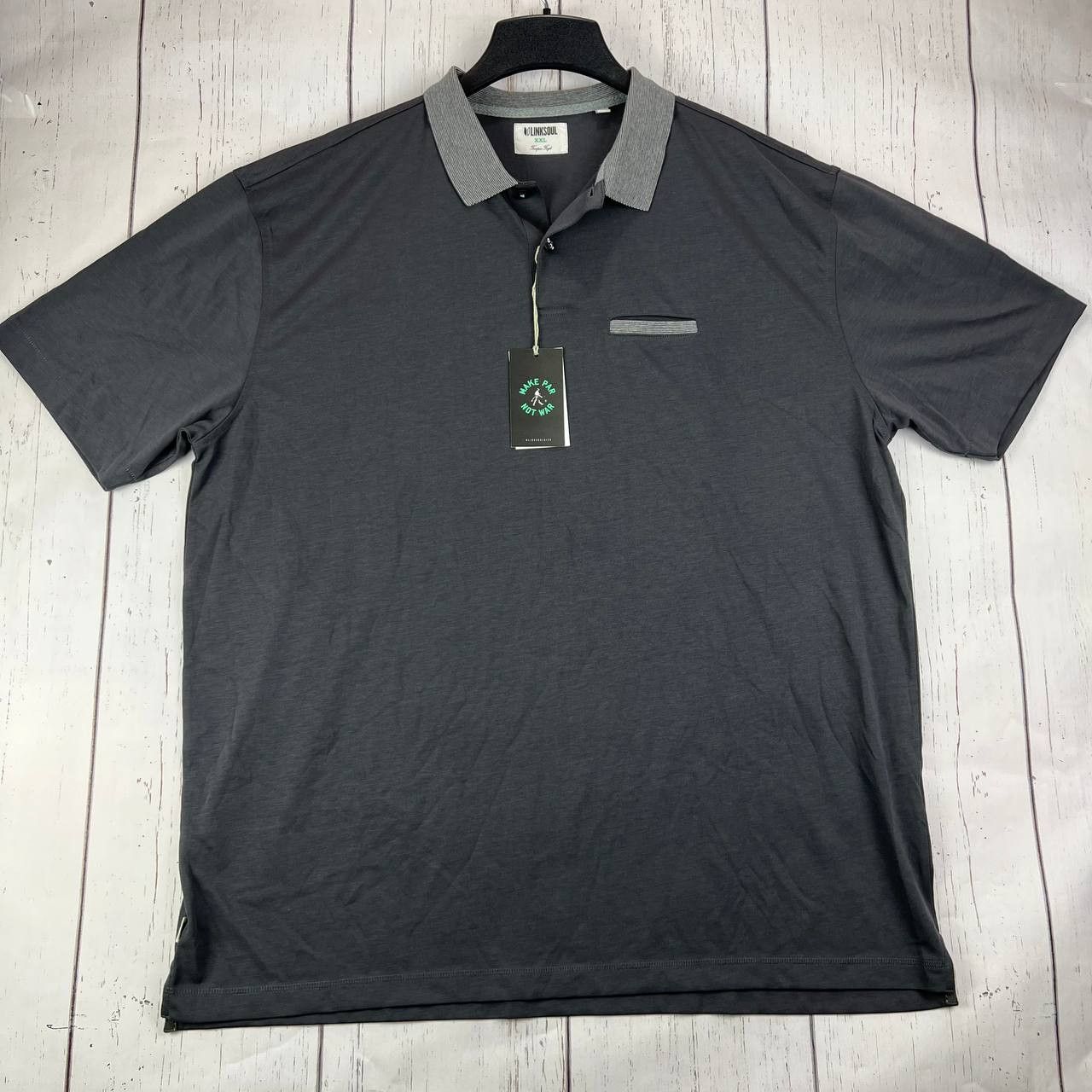 Other LinkSoul Golf Tempus Fugit 2XL Buttoned Down Polo Shirt Size US XXL / EU 58 / 5 - 1 Thumbnail