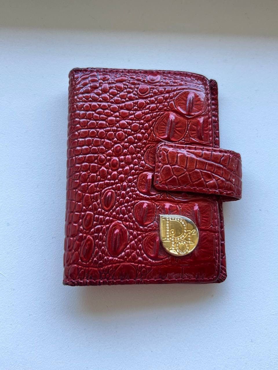 Dior Christian Dior Card Holder Wallet Vintage 90’s Red Burgundy Size ONE SIZE - 1 Thumbnail