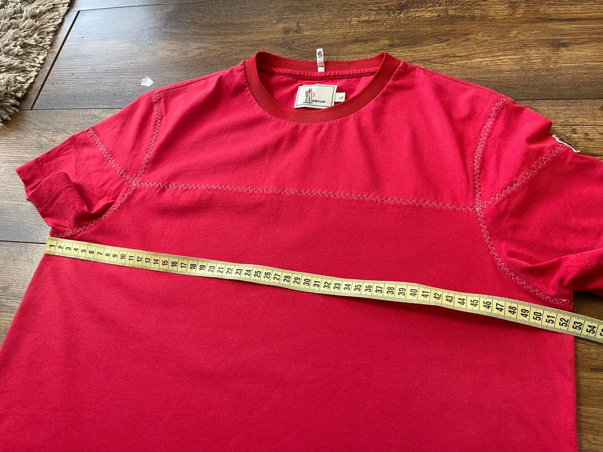 Moncler Grenoble Moncler Grenoble Women's Red T-Shirt - Made in Italy Size L / US 10 / IT 46 - 11 Thumbnail