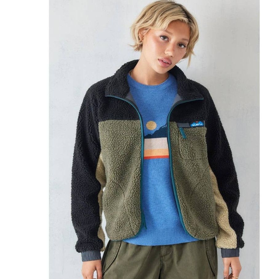Urban Outfitters New Urban Outfitters Kavu Paneled Fleece Jacket $120 X-SMALL Size XS / US 0-2 / IT 36-38 - 1 Thumbnail