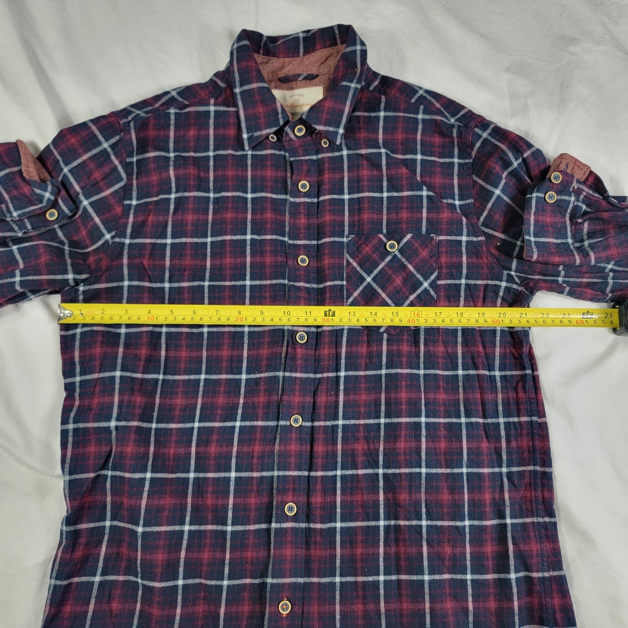 Weatherproof Weatherproof Mens Large Plaid Flannel Shirt Blue Red Long Sl Size US L / EU 52-54 / 3 - 5 Thumbnail