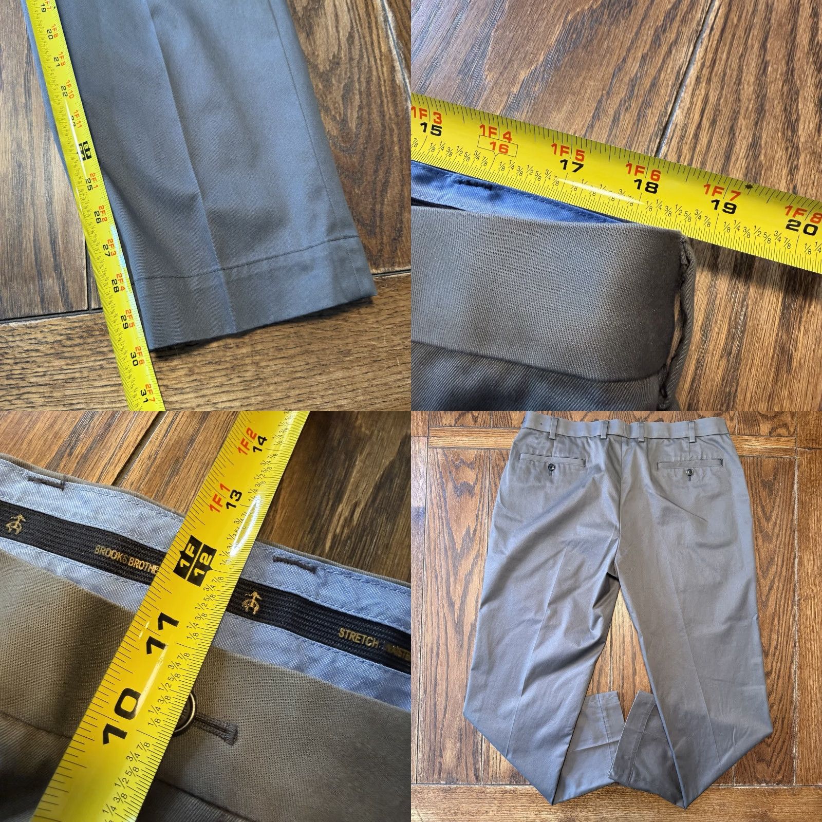 Brooks Brothers Brooks Brothers Pants Men’s 38x30 Gray Lightweight Advantage Chino Trousers Size US 38 / EU 54 - 8 Thumbnail