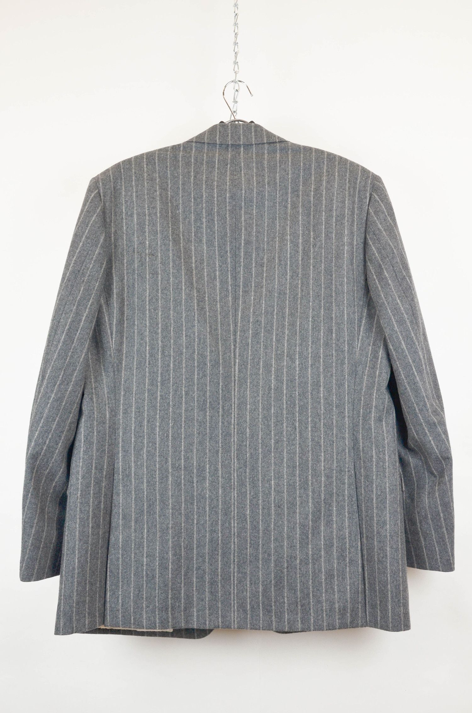 Suitsupply Suitsupply Wool Cashmere Pinstripe Blazer Gray - Size 52R Size 42R - 2 Thumbnail