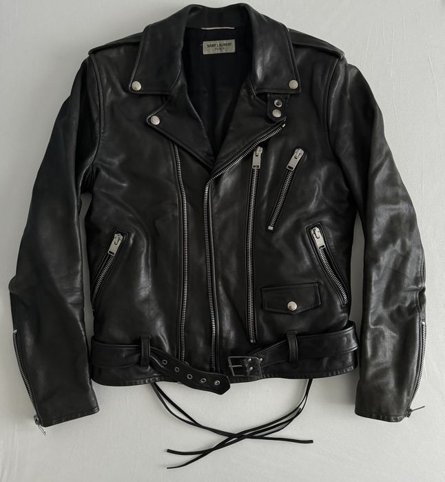 Saint Laurent Paris Original FW13 L17 Leather Jacket in Calfskin sz 46 ...