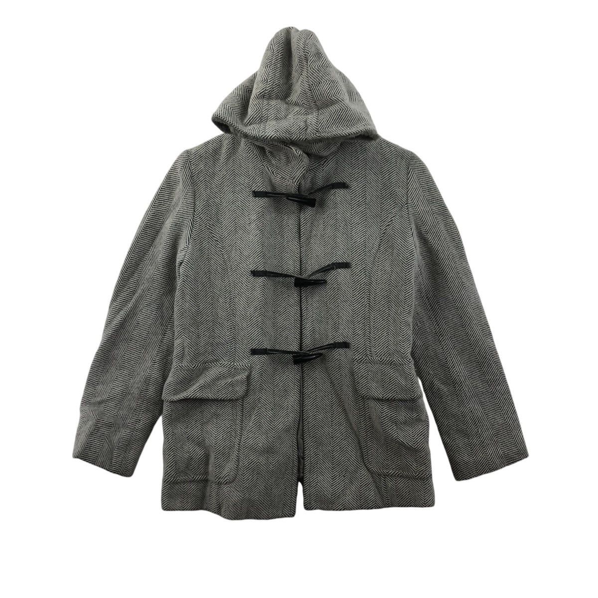 Japanese Brand × Yohji Yamamoto Yohji Yamamoto Ined Angora Wool Duffle Coat Size S / US 4 / IT 40 - 1 Thumbnail