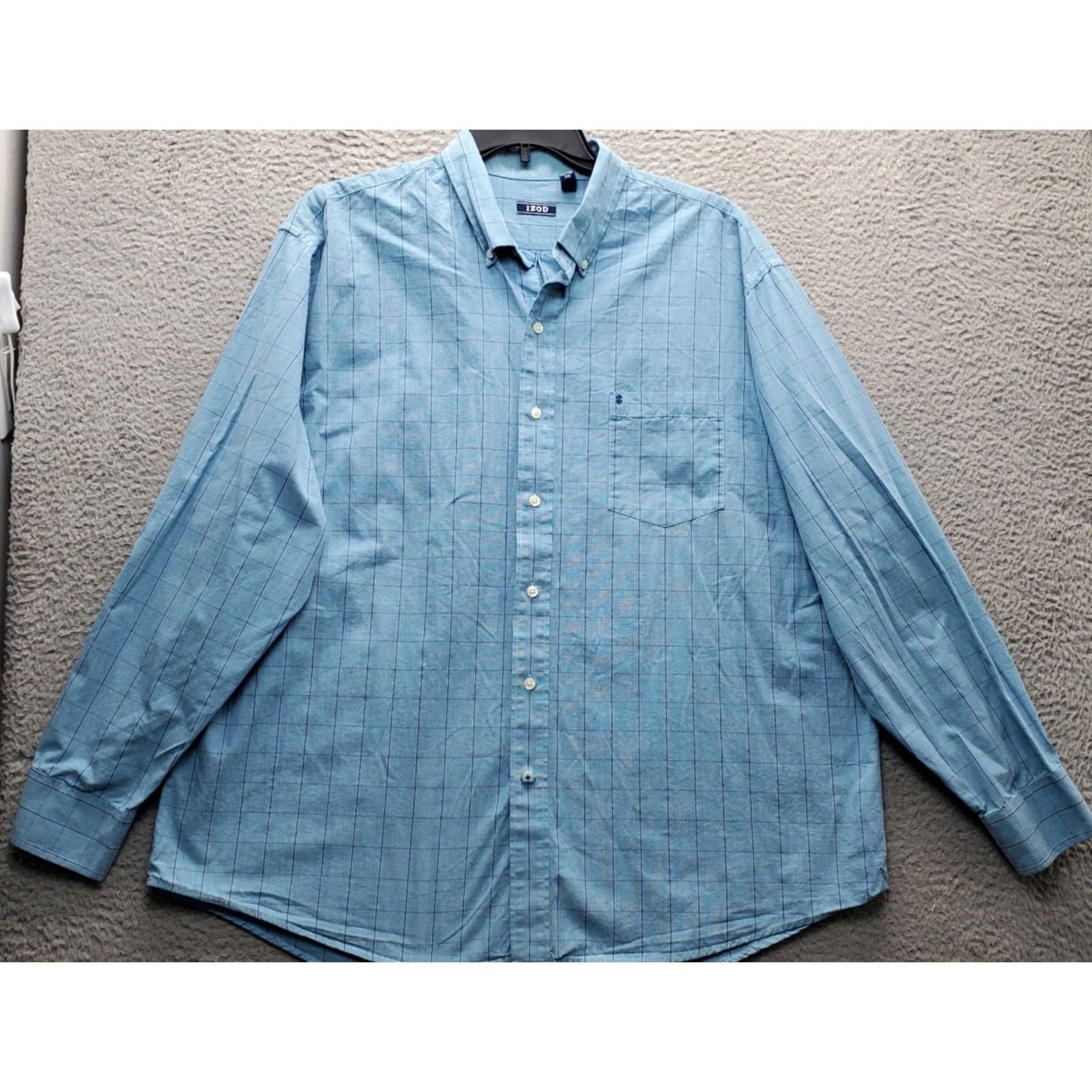 Izod IZOD Button Up Shirt Mens Size 2XL Multicolor Check Casual Long Sleeve Collared Size US XXL / EU 58 / 5 - 2 Thumbnail