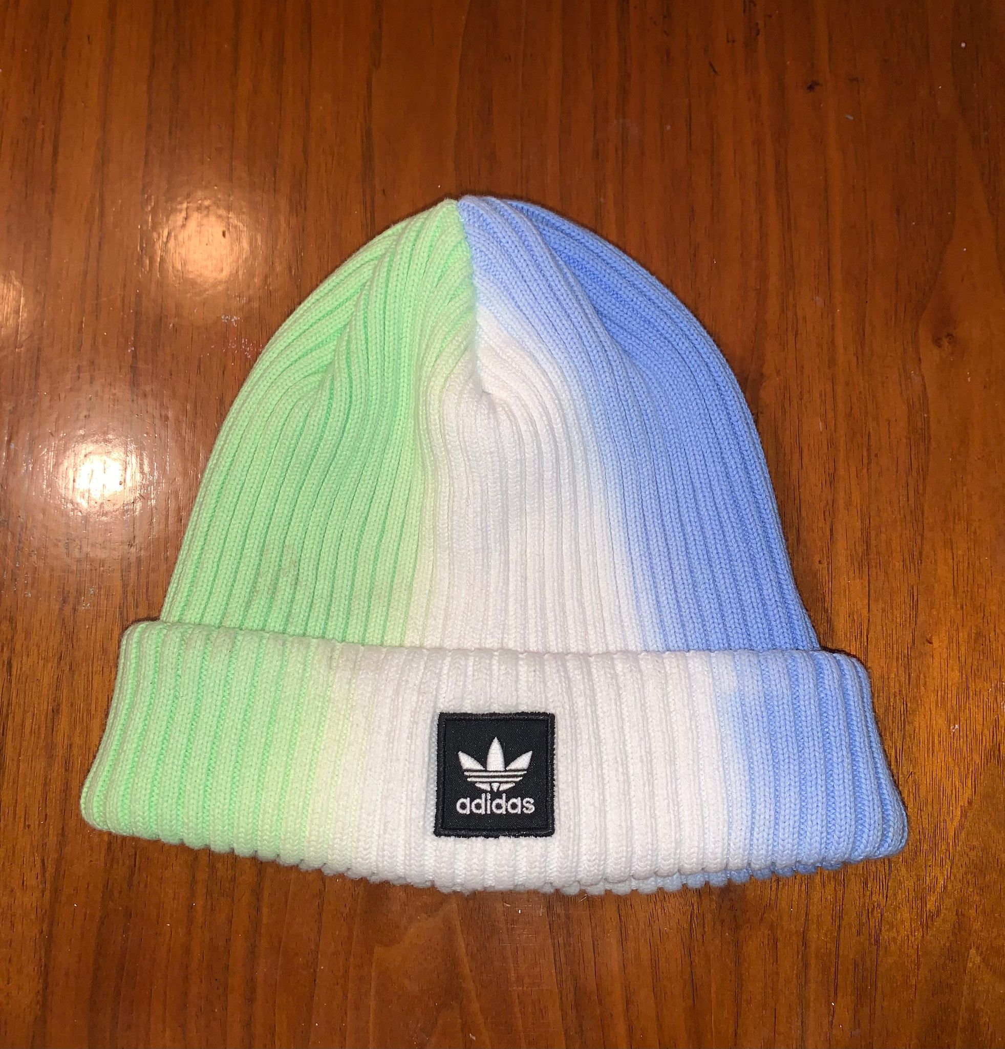Adidas Adidas Colorwash Green/Blue Beanie Size ONE SIZE - 1 Thumbnail