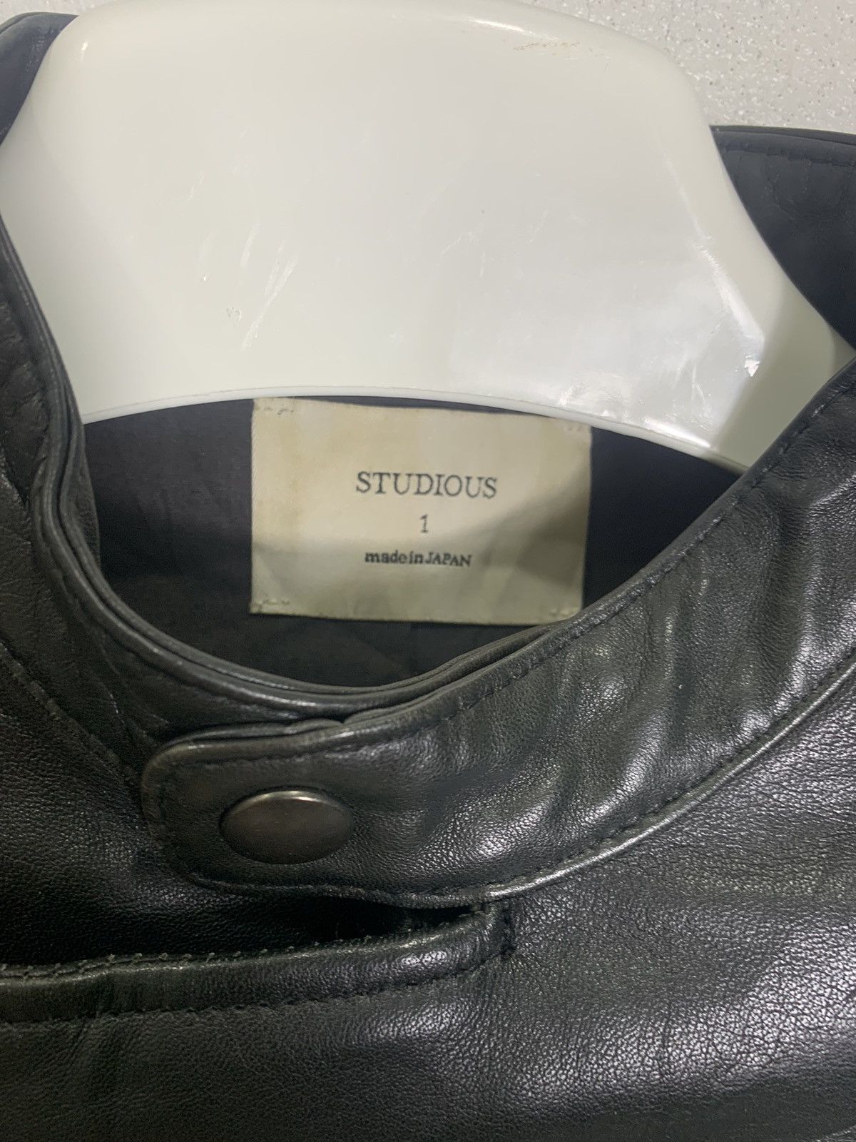 Japanese Brand Studious leather biker jacket(Sheep skin) Size S / US 4 / IT 40 - 3 Thumbnail