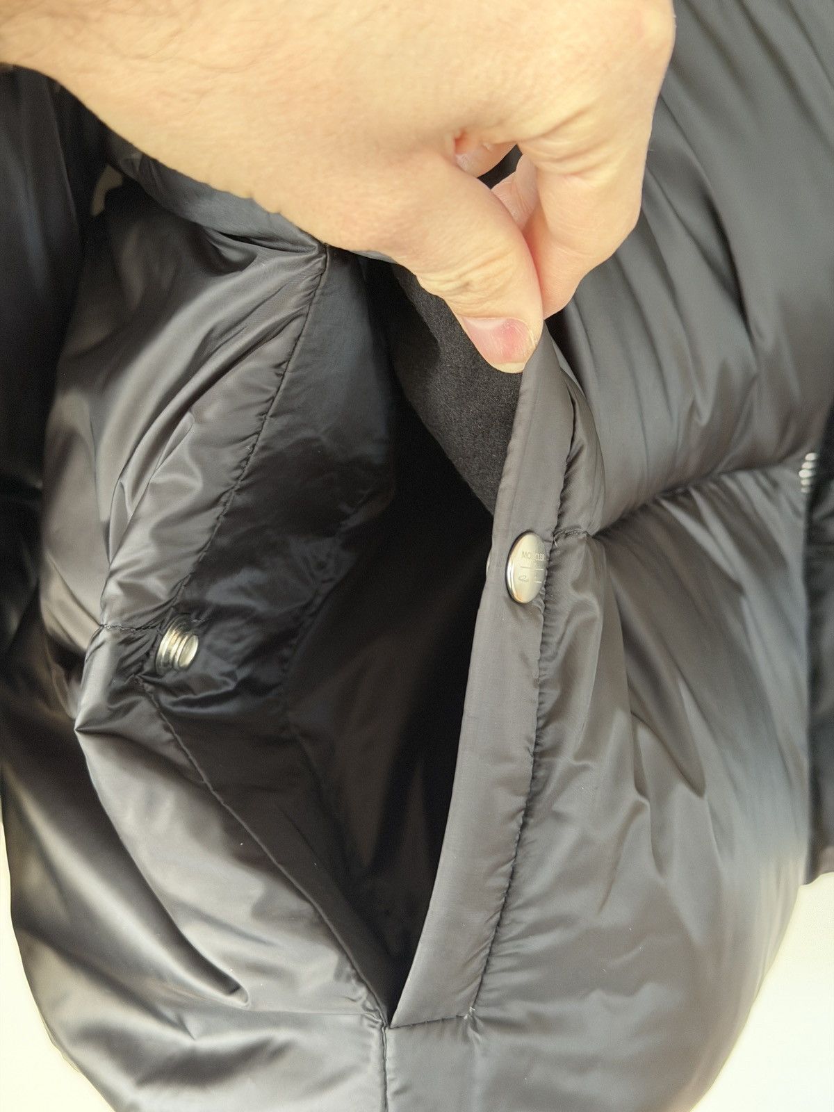 Moncler × Rick Owens Cyclopic Genuine Shearling Trim Down Puffer Jacket Black 4 Size US XL / EU 56 / 4 - 8 Thumbnail