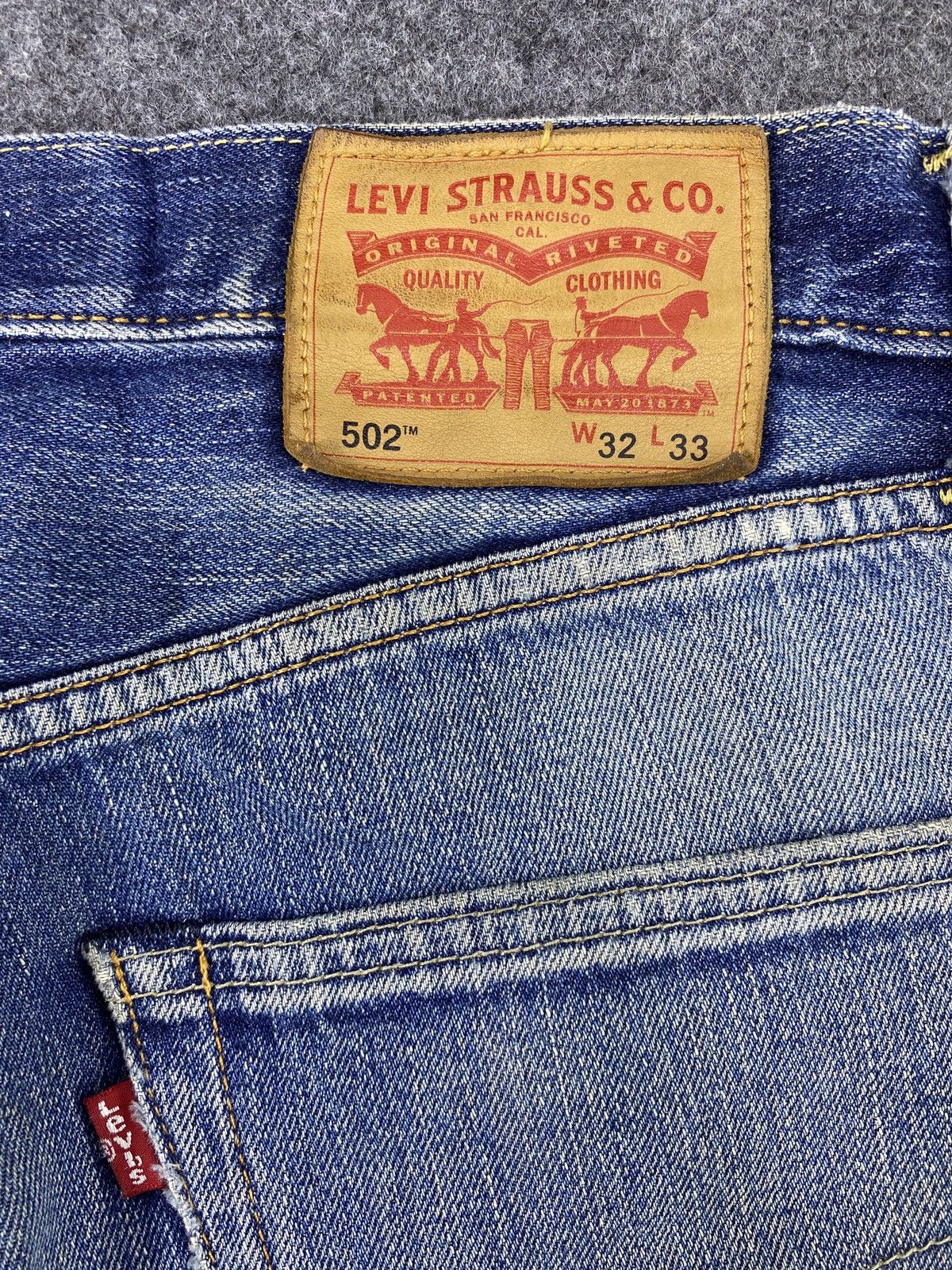 Jean × Levi's × Vintage Vintage Levis 502 Distressed Blue Wash Jeans-J967 Size US 34 / EU 50 - 8 Thumbnail