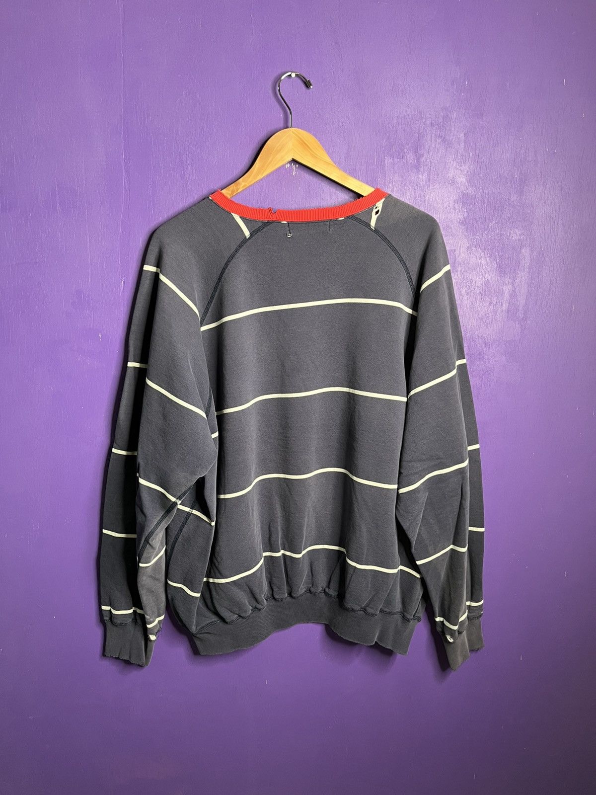Polo Ralph Lauren × Vintage Vintage 90s Polo Ralph Lauren striped crewneck Size US XL / EU 56 / 4 - 2 Thumbnail