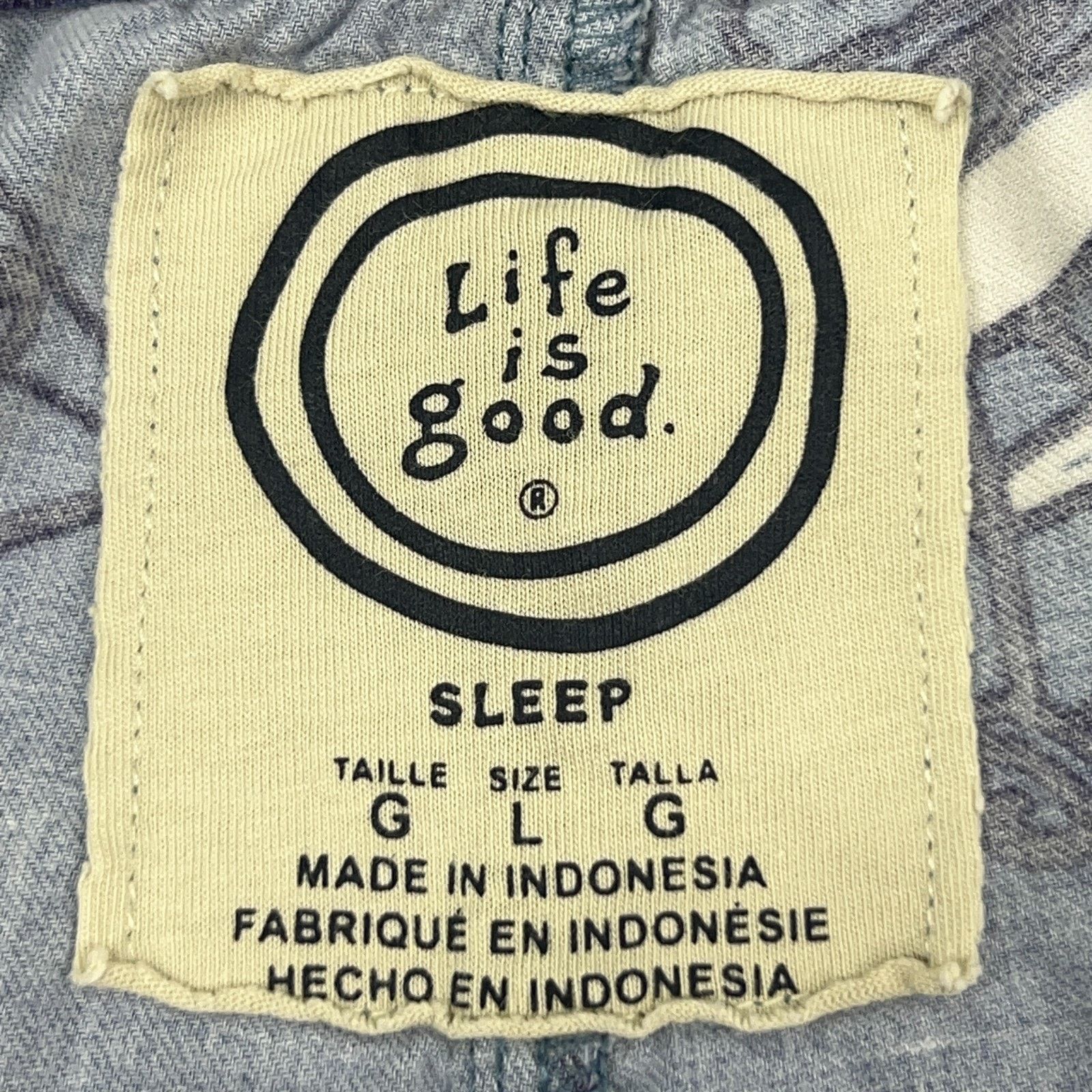 Life is Good Life is Good Sleep Lounge Pants Charcoal BBQ Grill Blue L Size US 42 / EU 58 - 9 Thumbnail