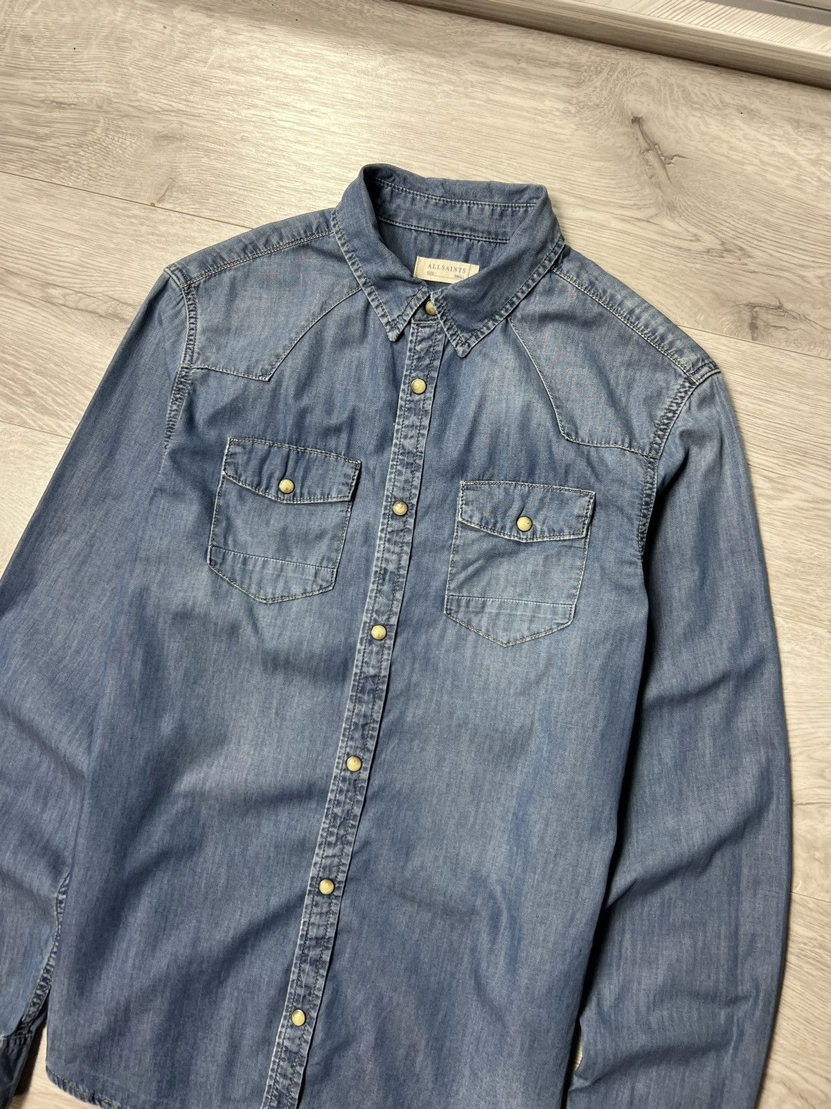 Allsaints Rare Allsaints Thirst Long Sleeve Shirt Button Up Size US S / EU 44-46 / 1 - 2 Thumbnail