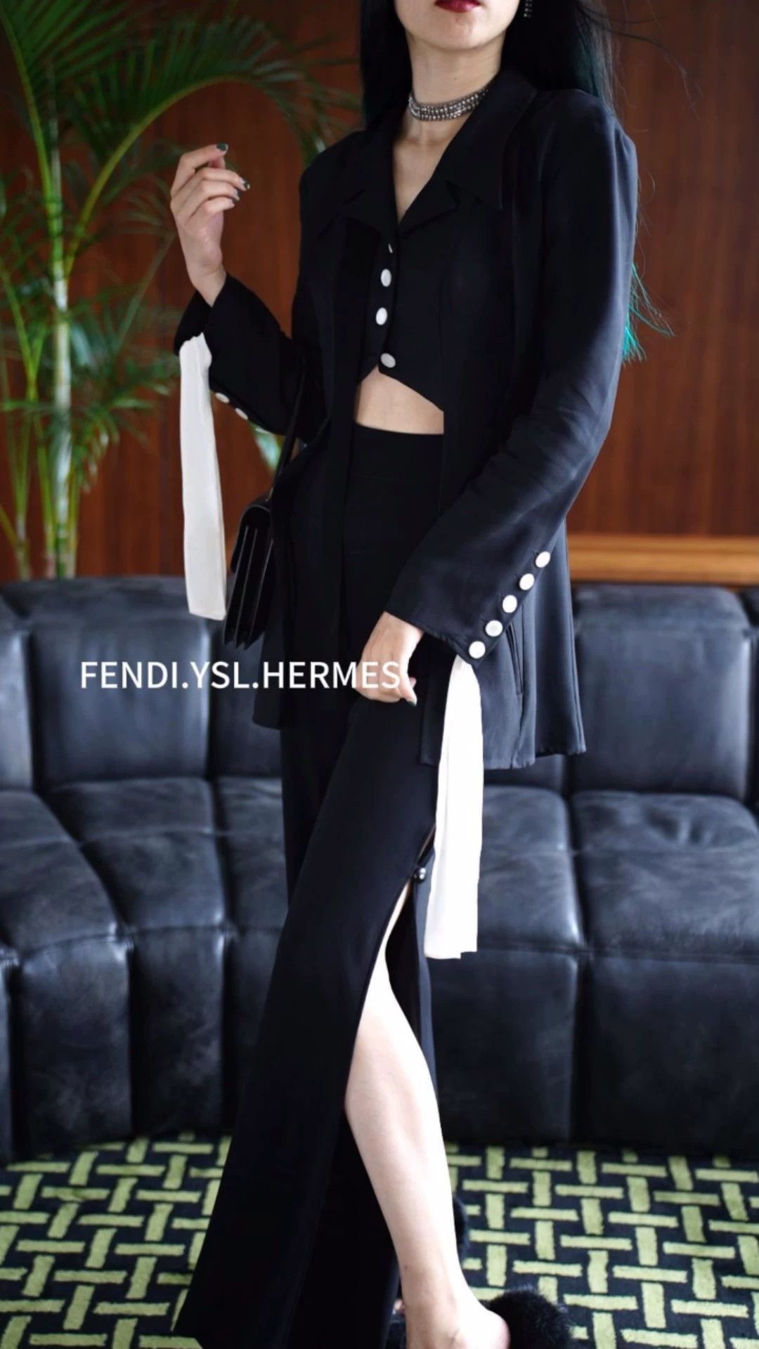 Fendi Fendi Vintage Peaked Lapel Sash Asymmetric Blazer FR40 Size S / US 4 / IT 40 - 1 Thumbnail