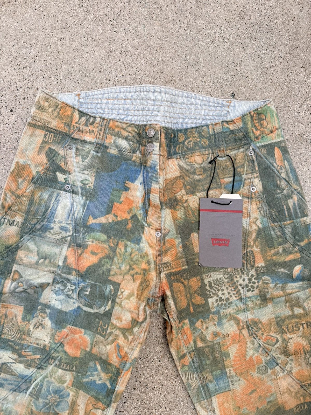 Kiko Kostadinov × Levi's Kiko Kostadinov x Levi’s Carina Print Flared Jeans Size 31" - 2 Thumbnail