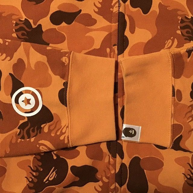 Bape × Nigo BAPE Fire camo shark full zip hoodie a bathing ape NIGO Size US L / EU 52-54 / 3 - 6 Thumbnail