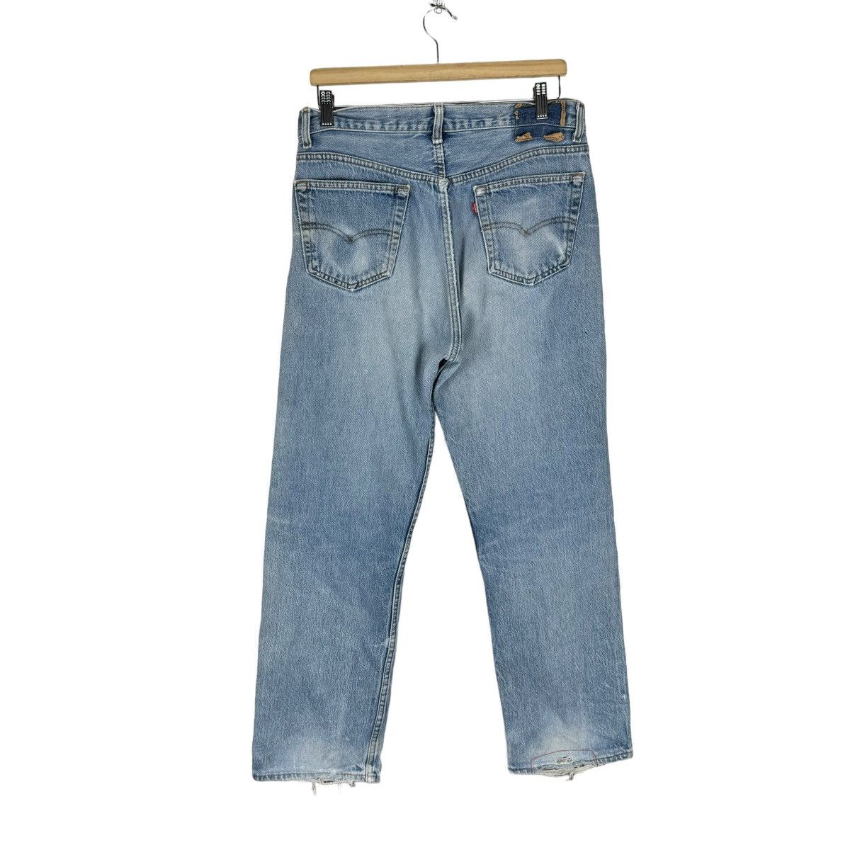 Levi's ☀️80s LEVI’S 501 PATCHWORK DENIM JEANS PANTS Size US 32 / EU 48 - 7 Thumbnail