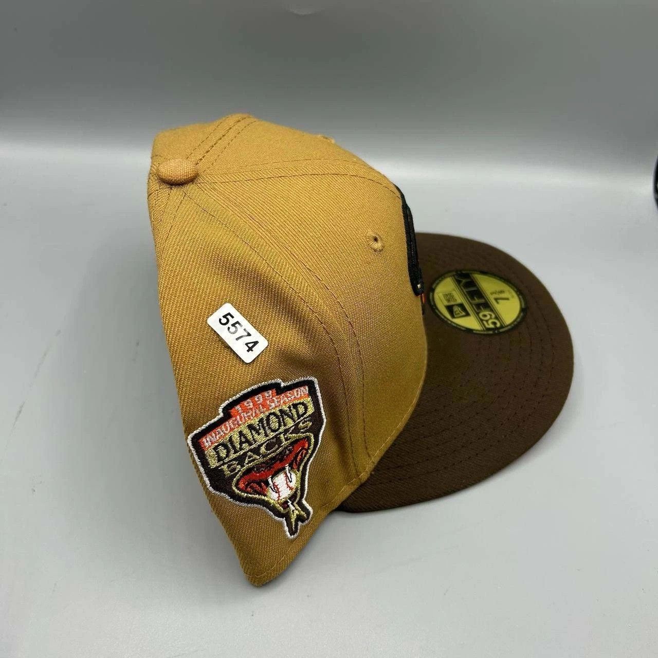 New Era Arizona Diamondbacks Hat Men 7 3/8 Brown Red MLB Fitted Cap Size ONE SIZE - 9 Thumbnail