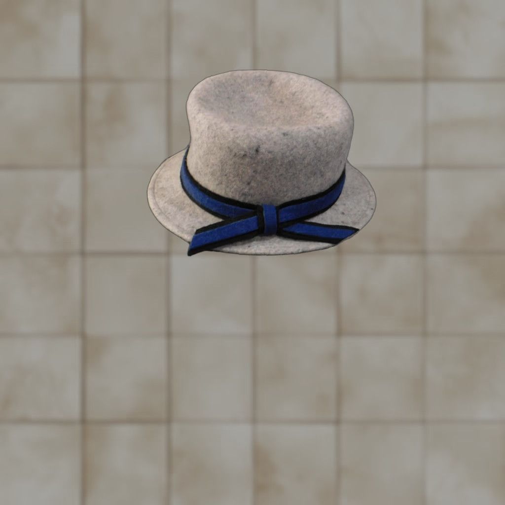 Brooks Brothers VINTAGE Brooks Brothers Hat Pork Pie Gray Blue Ribbon Bow Felt Short Brim Dress Mens Size US 35 - 1 Thumbnail