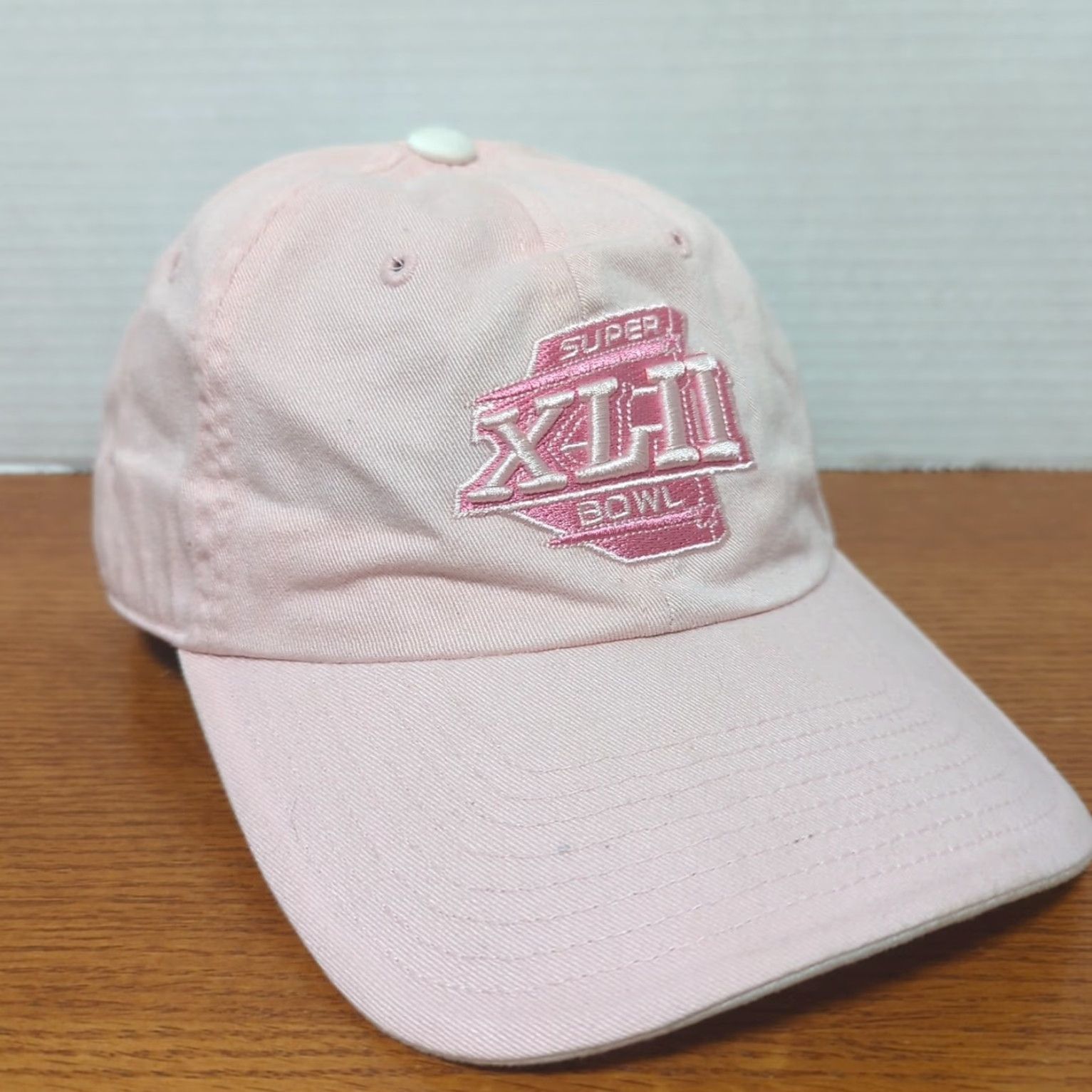 NFL NFL Super Bowl XLII Womens Hat Cap All Pink Adjustable 2008 Arizona Football Size ONE SIZE - 6 Thumbnail