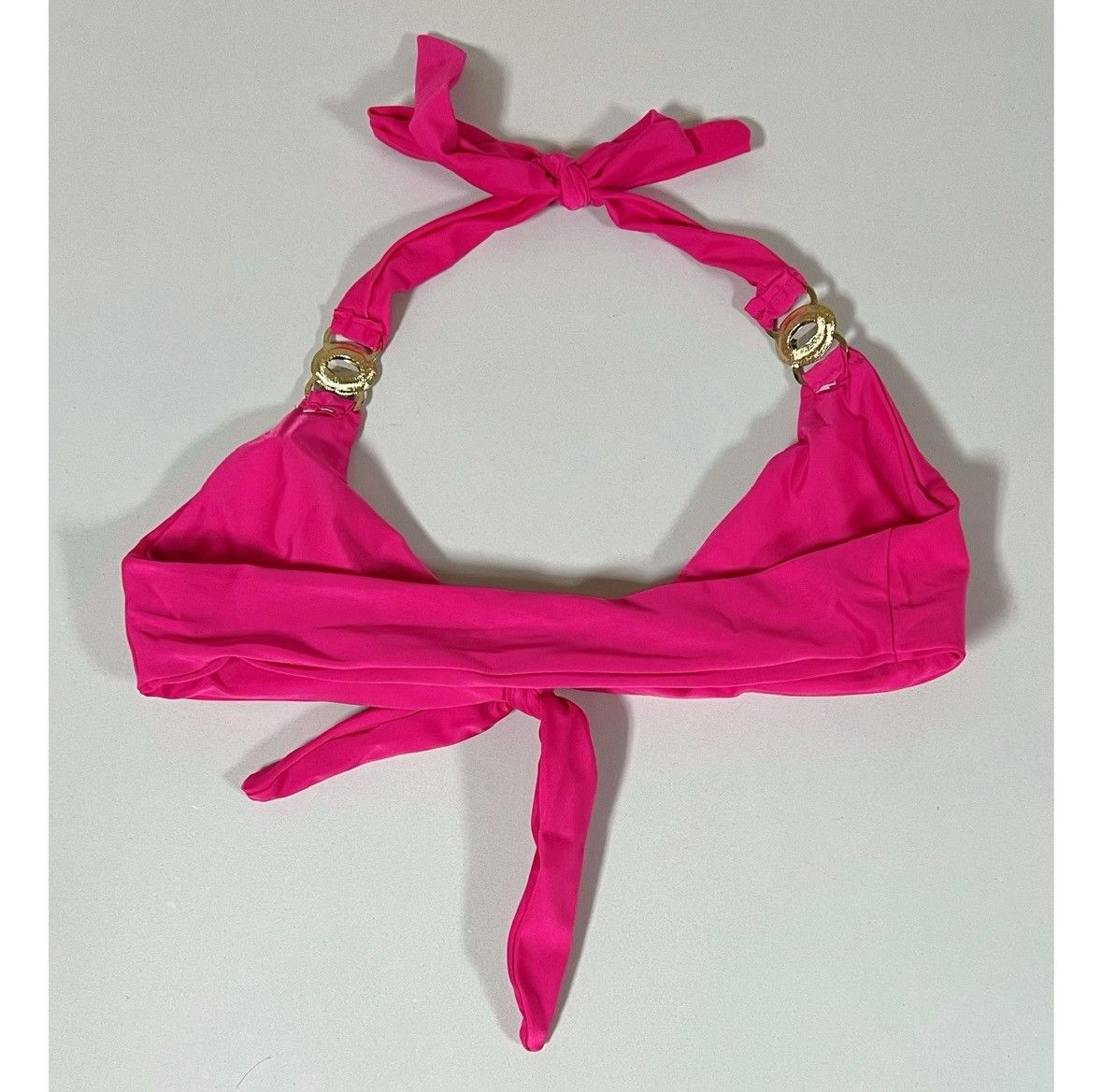 Japanese Brand × Vintage Pink Magenta Diamond Halter Bikini Top Bathing Suit Size S 🩷 Size S / US 4 / IT 40 - 3 Thumbnail