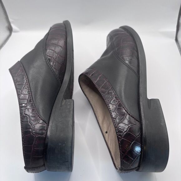 Ariat Ariat Apron-Toe Mules Women 7B Black & Brown Leather Slide Size US 7 / IT 37 - 7 Thumbnail