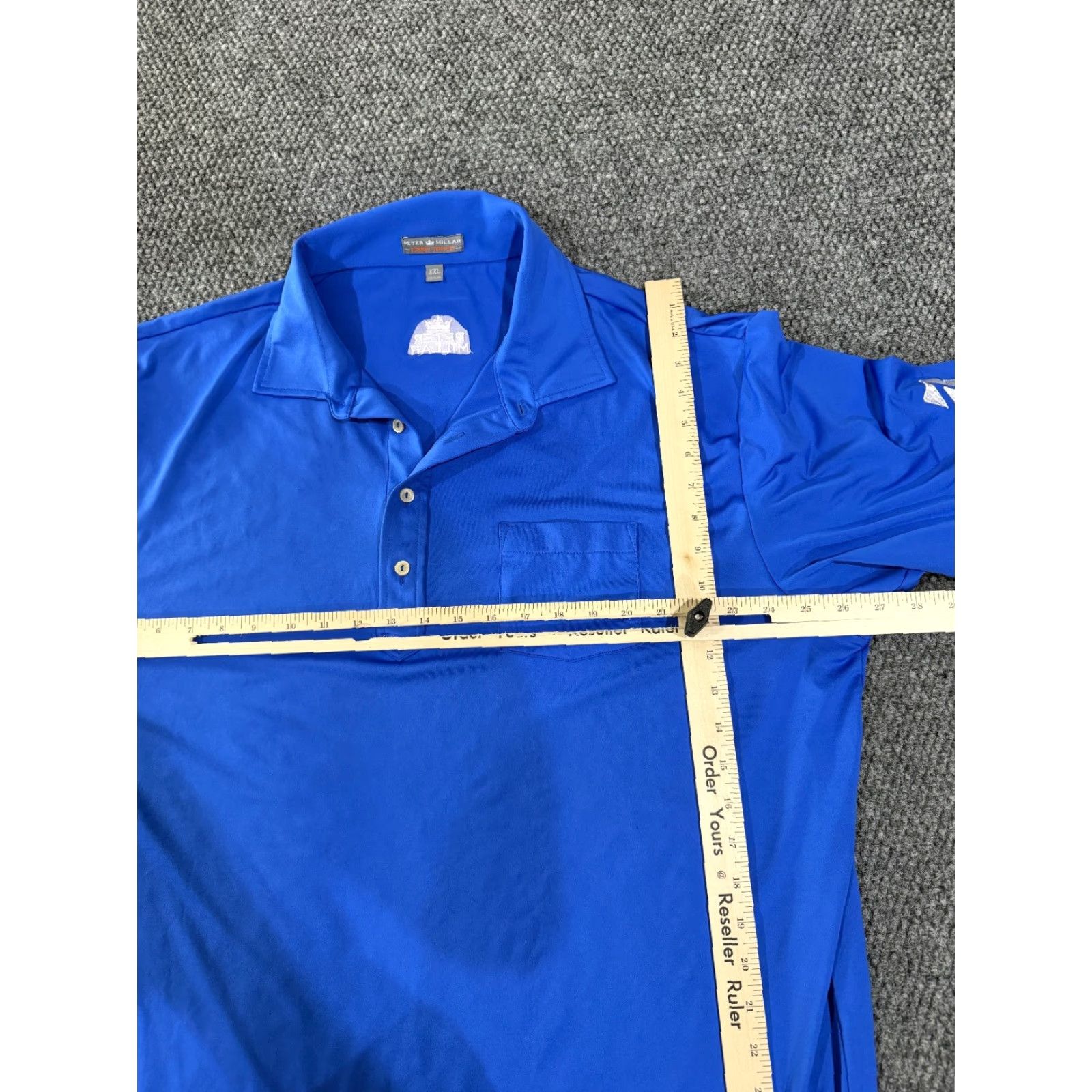 Peter Millar Peter Millar Polo Shirt Mens 2XL Summer Comfort Blue Golf Performance Stretch Shirt Mens Blue Polo Golf Shirt Size US XXL / EU 58 / 5 - 4 Thumbnail
