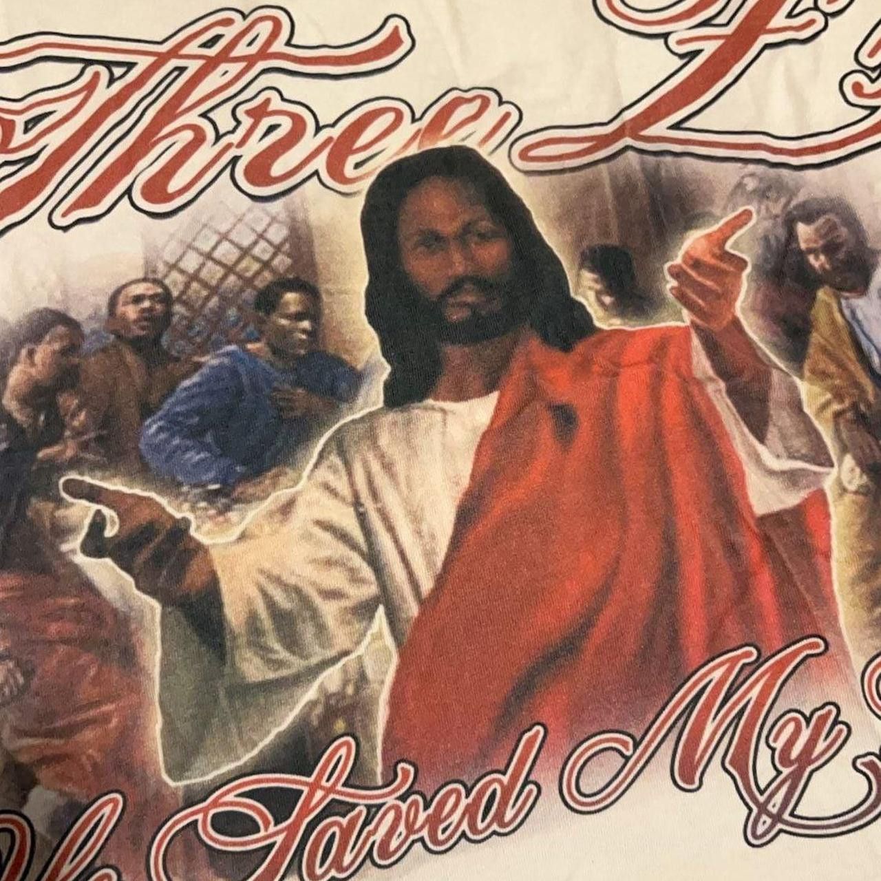 Other 378 Brand 'He Saved My Life' Graphic T-Shirt Size US L / EU 52-54 / 3 - 3 Thumbnail