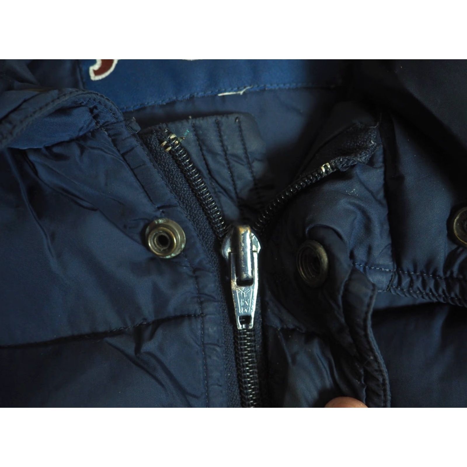 Jansport VTG Jansport Vest Navy Blue Goose Down Zip Snap Outdoor Lodge Puffer Mens L 80s Size US L / EU 52-54 / 3 - 5 Thumbnail