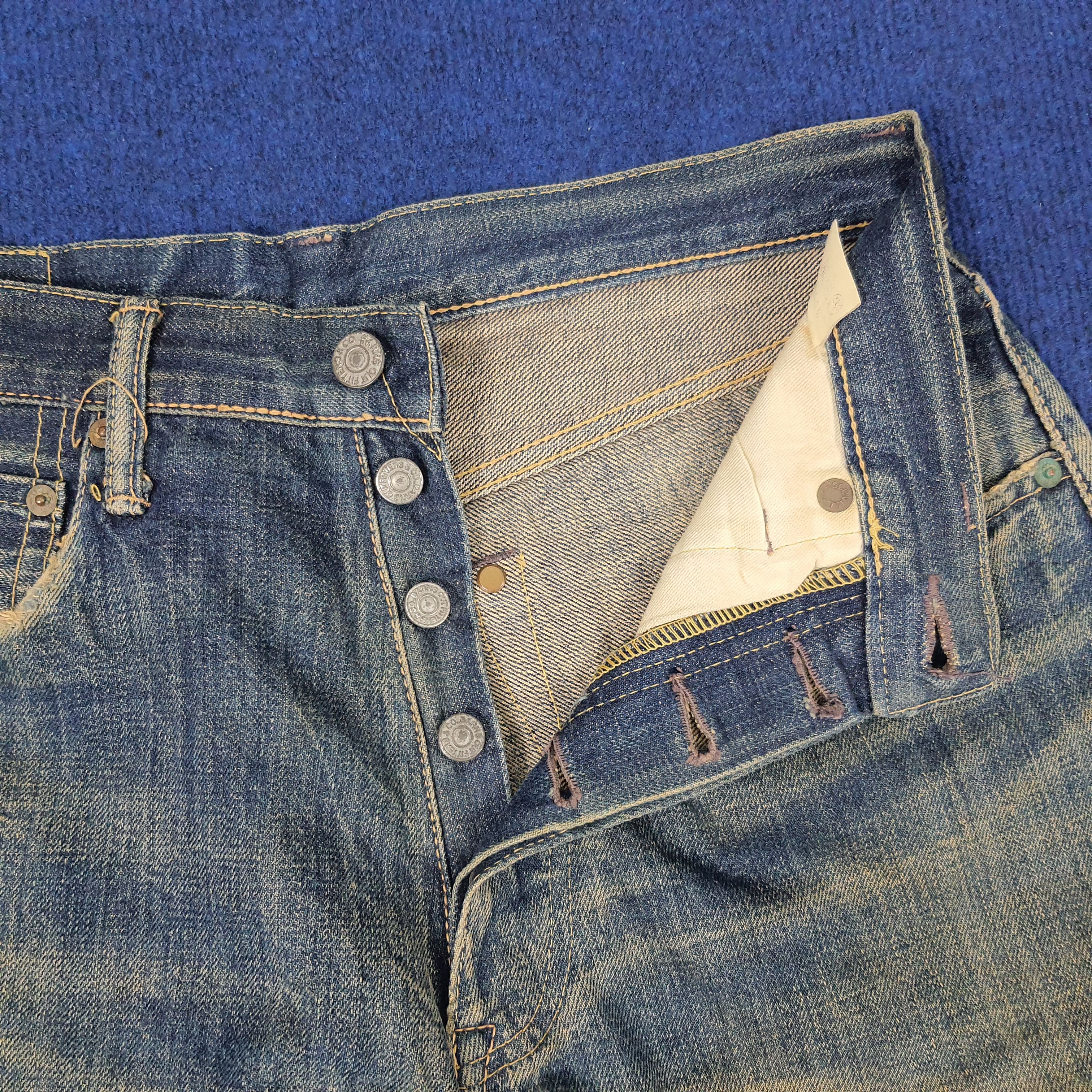 BARNS OUTFITTERS × Japanese Brand × Vintage Vintage Barns Selvedge Japanese Brand Repaired Jeans Size US 28 / EU 44 - 6 Thumbnail