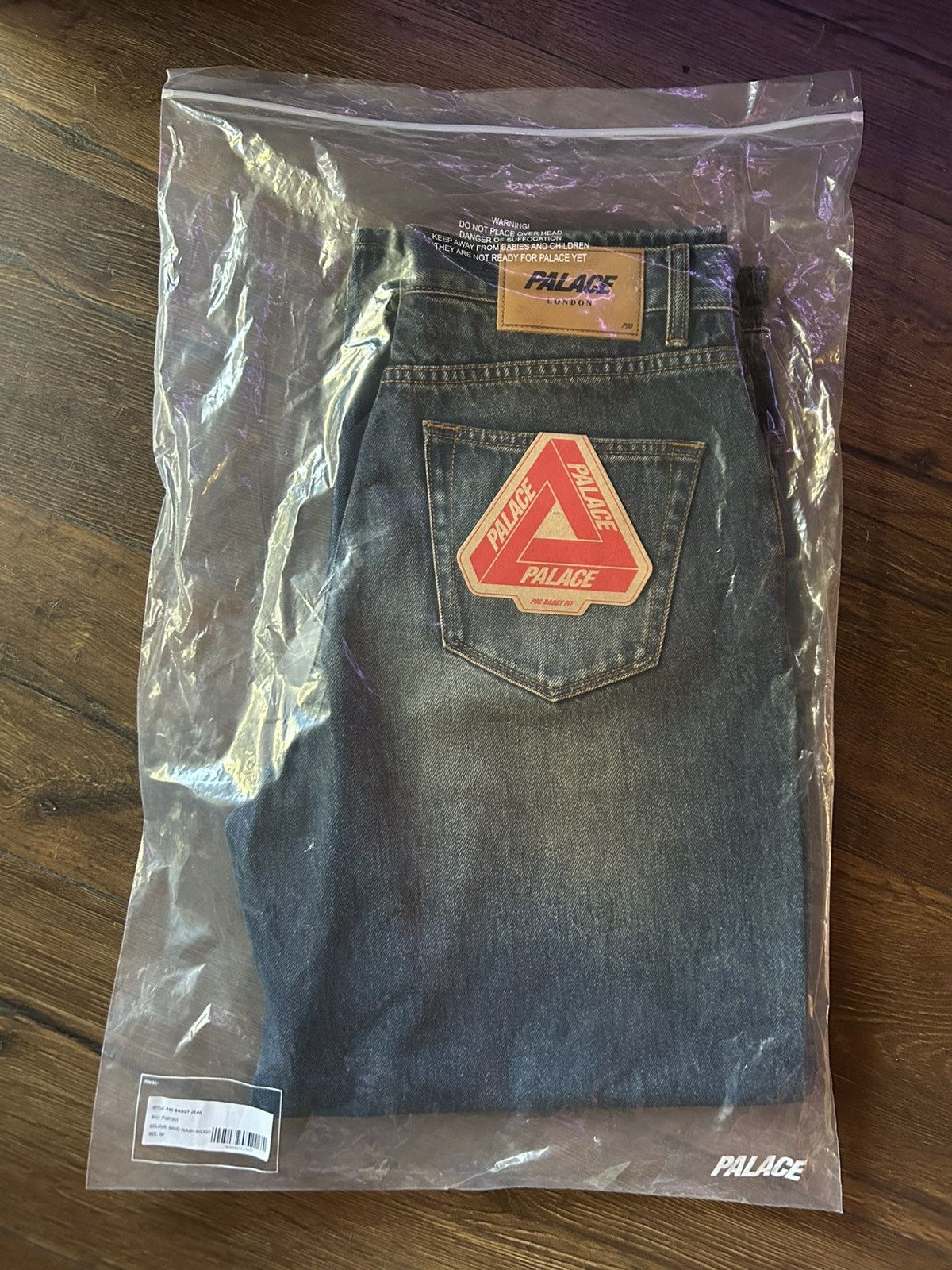 Palace Palace P90 Baggy Jean Sand Wash Indigo Size 30 Sandwash