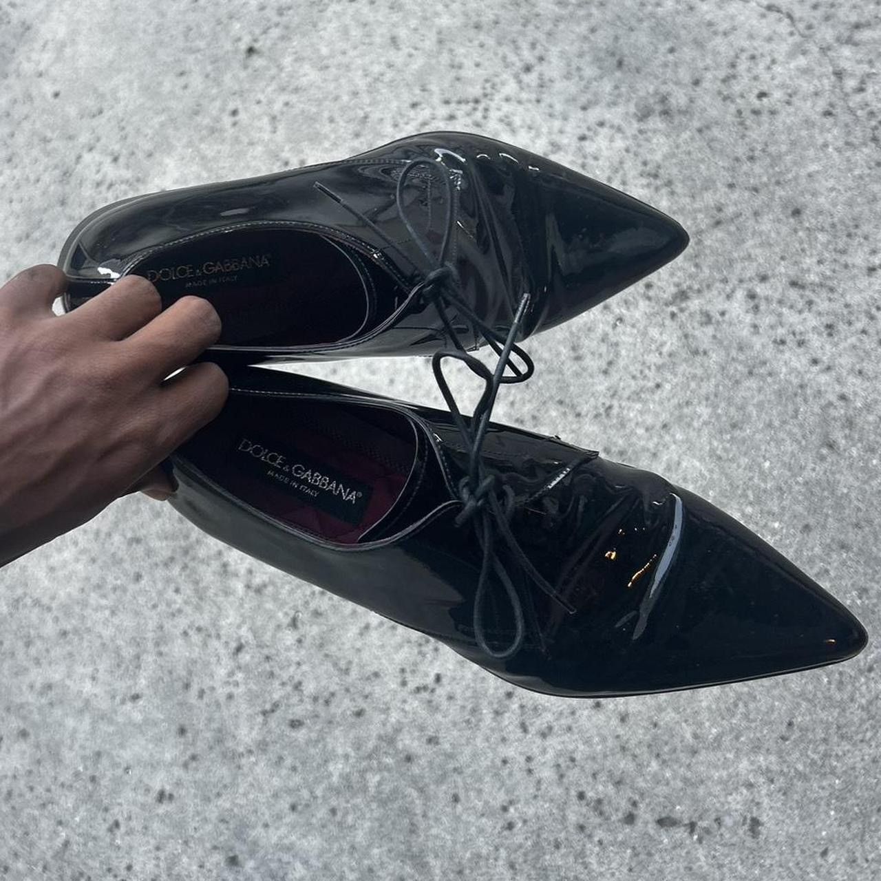 Dolce & Gabbana D&G F/W 2018 Runway Pointed toe Patent leather loafers Size US 10 / EU 43 - 2 Thumbnail