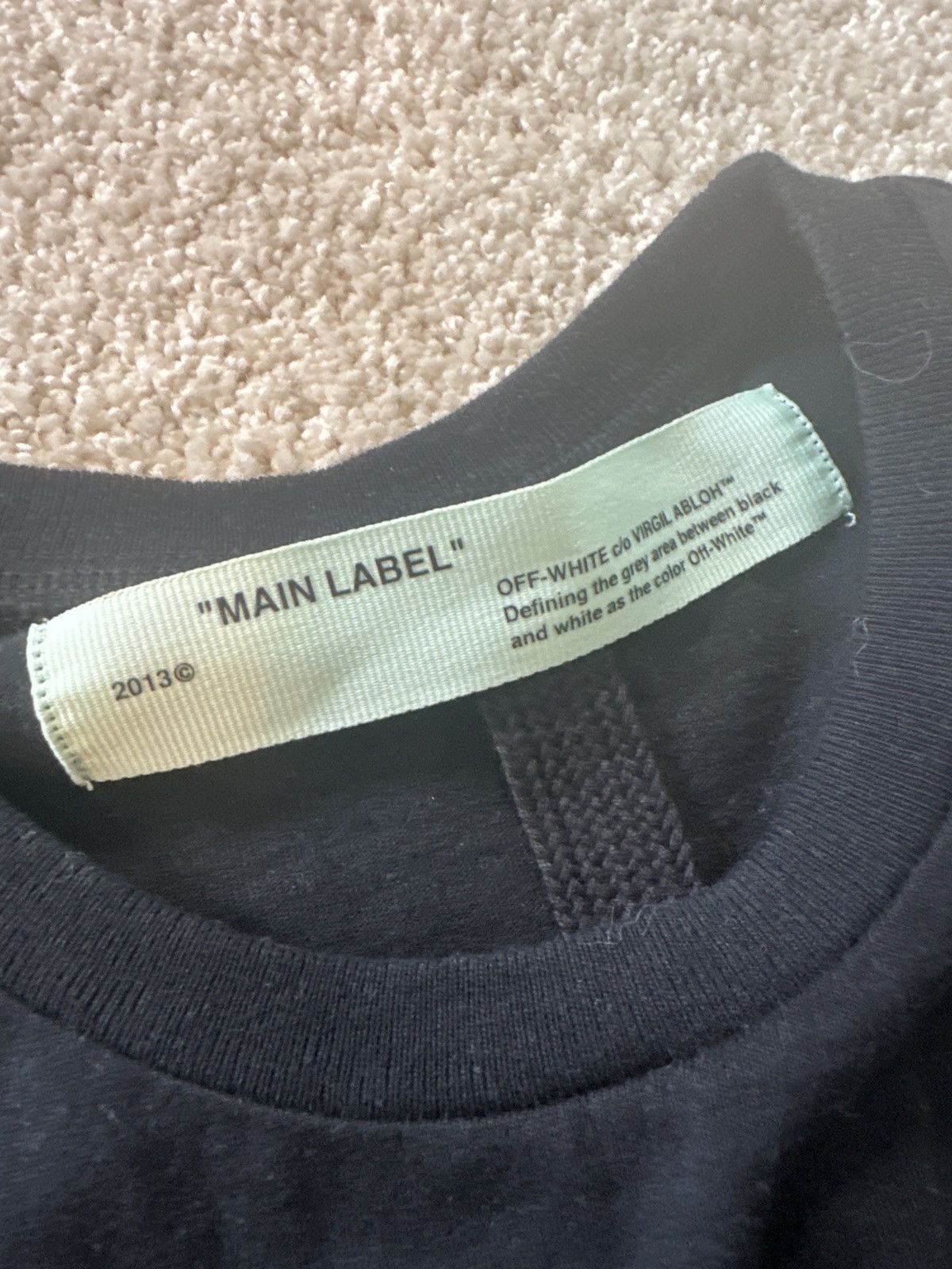 Off-White Off-White Virgil Alboh Spring-Summer 2019 Black Long Sleeve Size US M / EU 48-50 / 2 - 3 Thumbnail