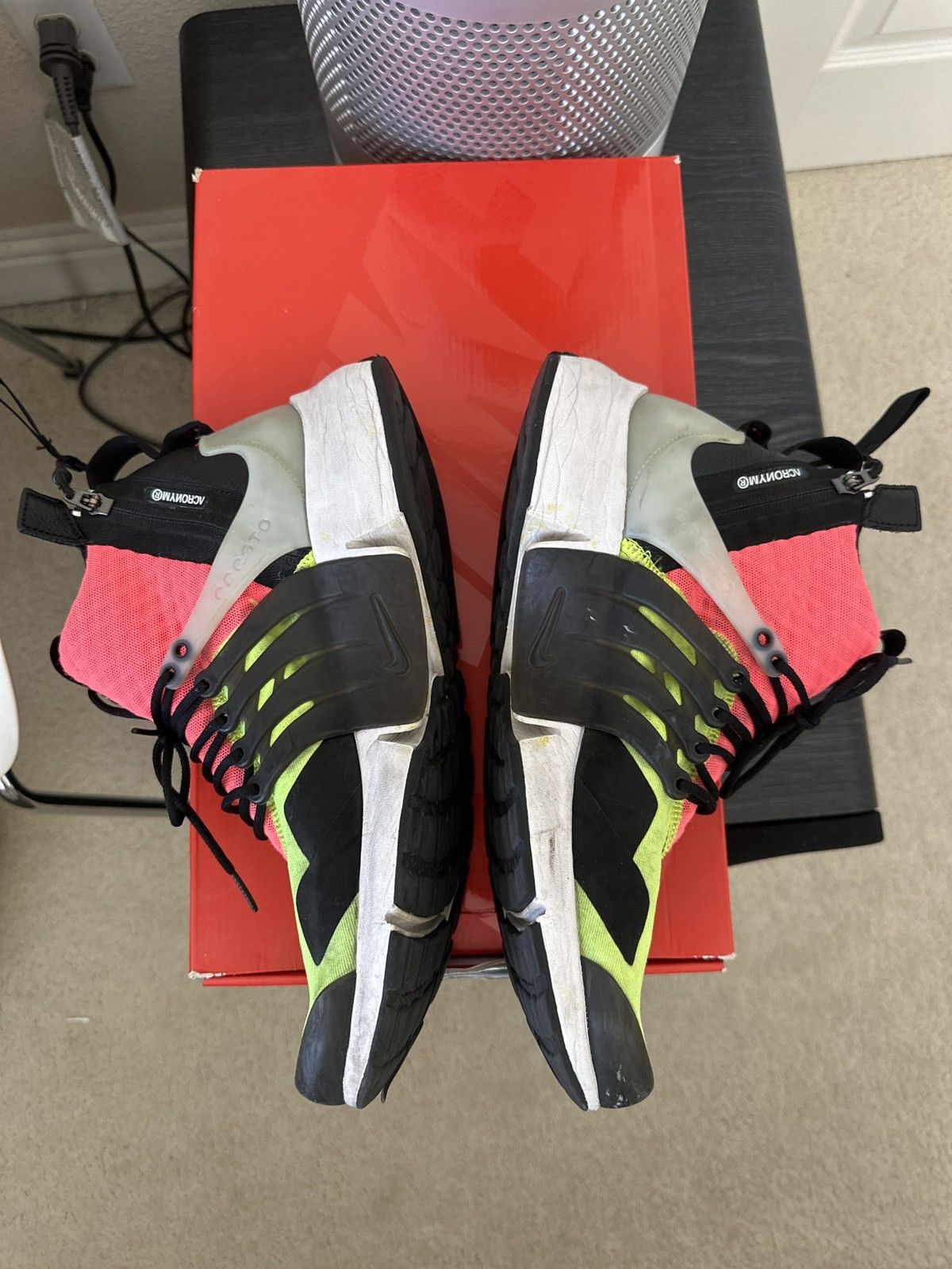 Acronym × Nike 2016 Acronym x Nike Presto Volt/Pink Multicolor Size US 11 / EU 44 - 6 Thumbnail