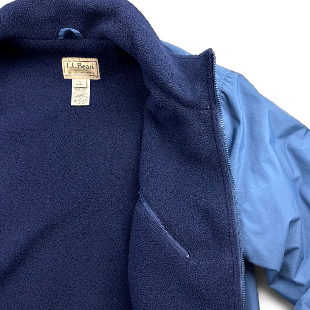Vintage VINTAGE L.L. Bean Jacket Mens 2XL Blue Heavyweight Nylon Zip Pockets Lined 90s Bomber Coat Size US XXL / EU 58 / 5 - 7 Thumbnail